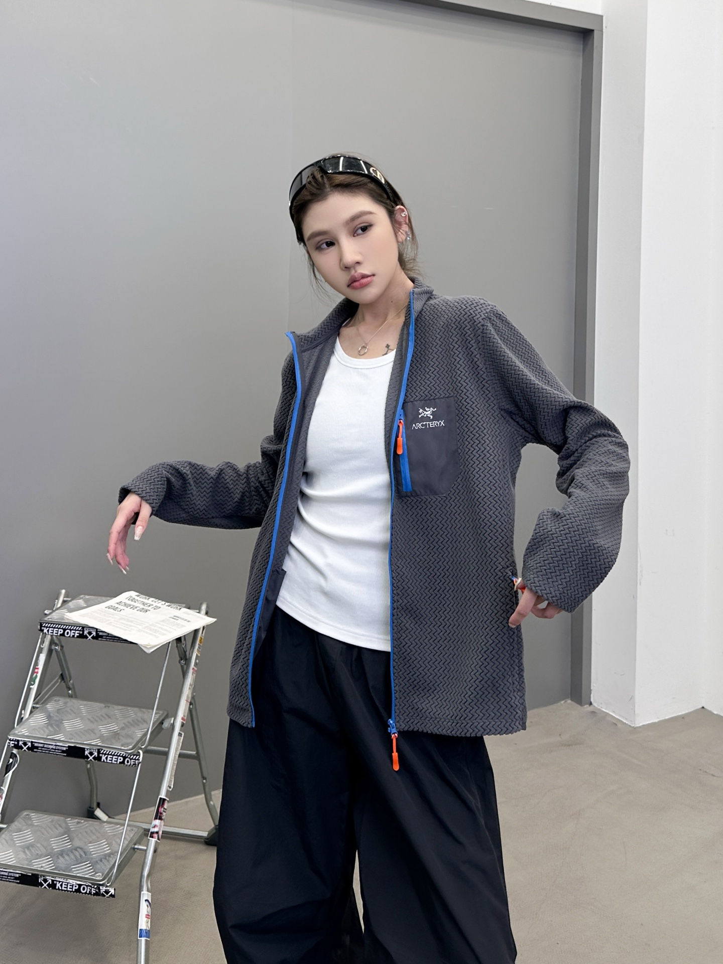 鸟 ｜ 新款保暖开衫，经典刺绣标，进口最新透气保暖摇粒绒面料，撞色拉链口袋款式，男女同款，尺码sml