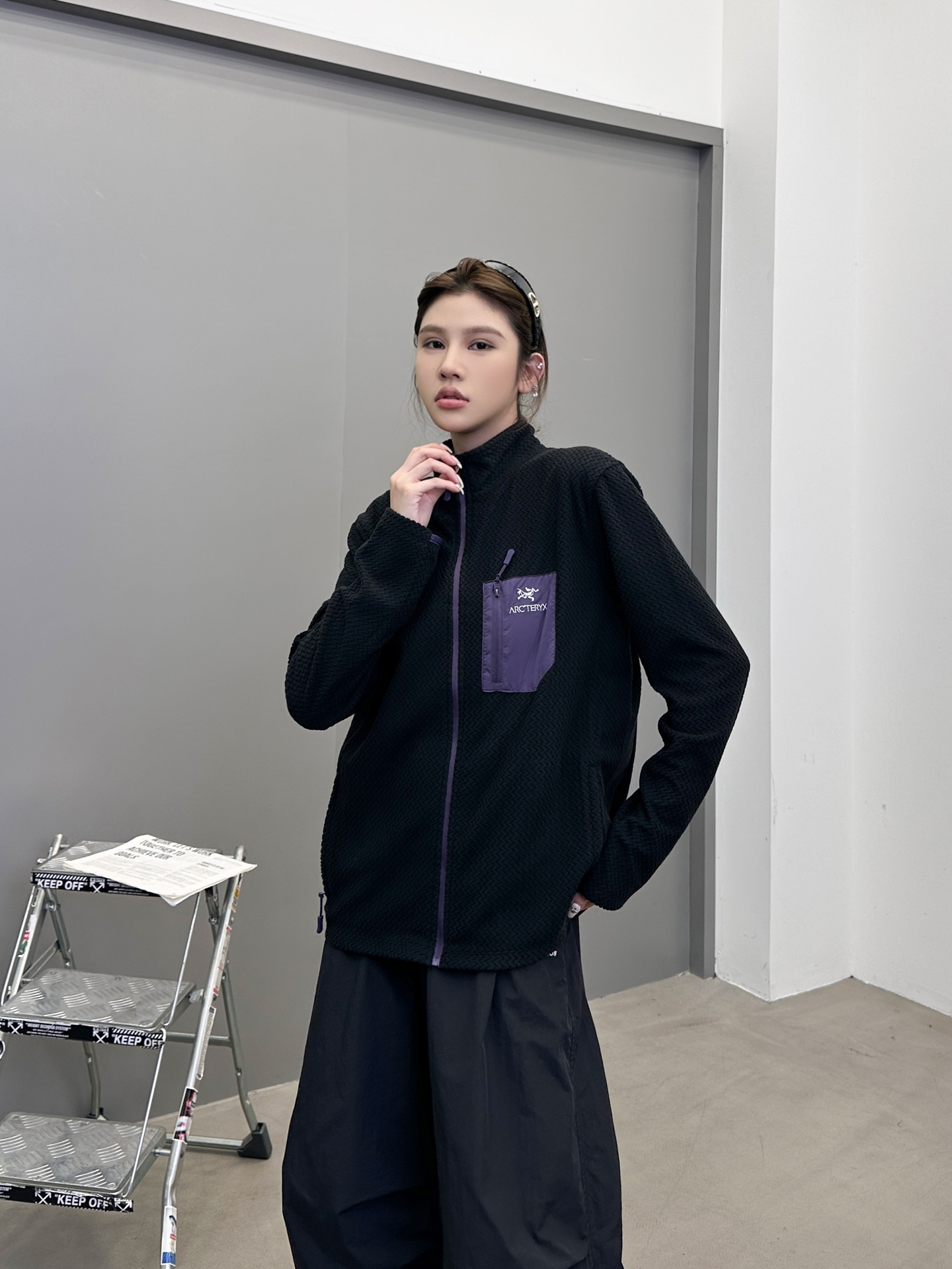 鸟 ｜ 新款保暖开衫，经典刺绣标，进口最新透气保暖摇粒绒面料，撞色拉链口袋款式，男女同款，尺码sml