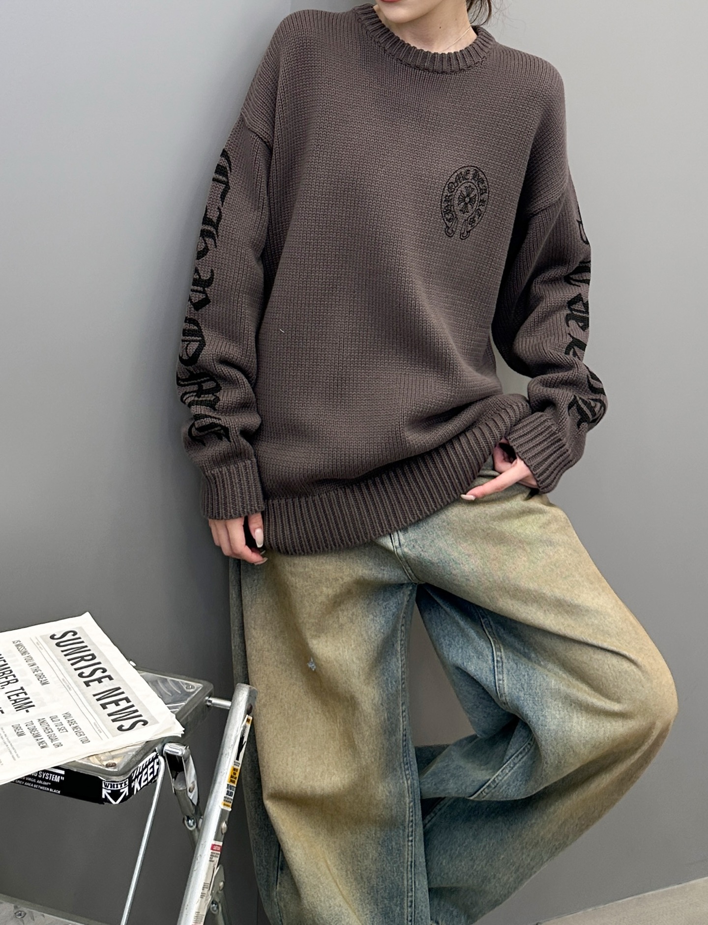 克罗心 ｜ 新款毛衣，成衣经典印花工艺，休闲时尚，男女同款，尺码sml