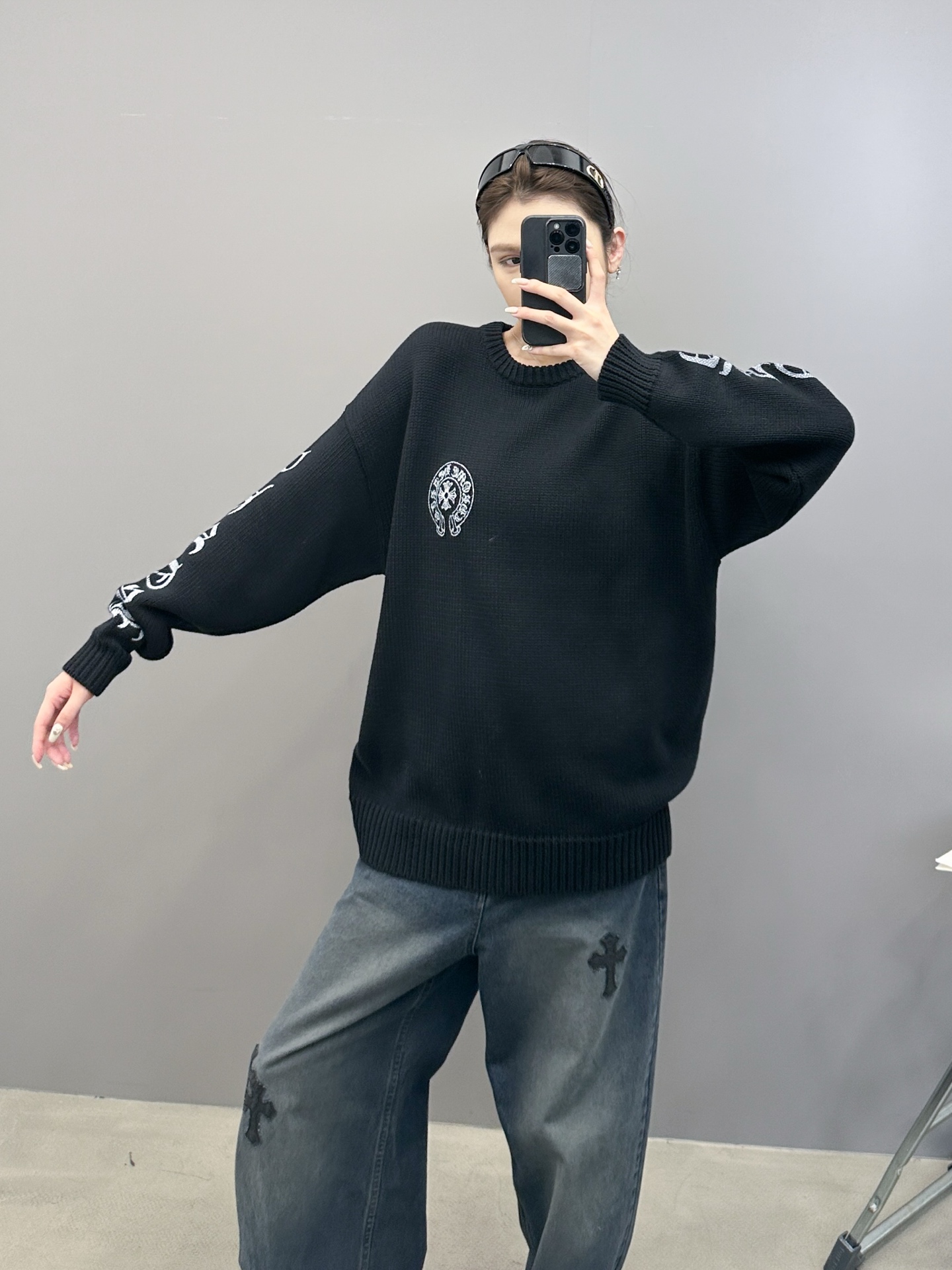 克罗心 ｜ 新款毛衣，成衣经典印花工艺，休闲时尚，男女同款，尺码sml