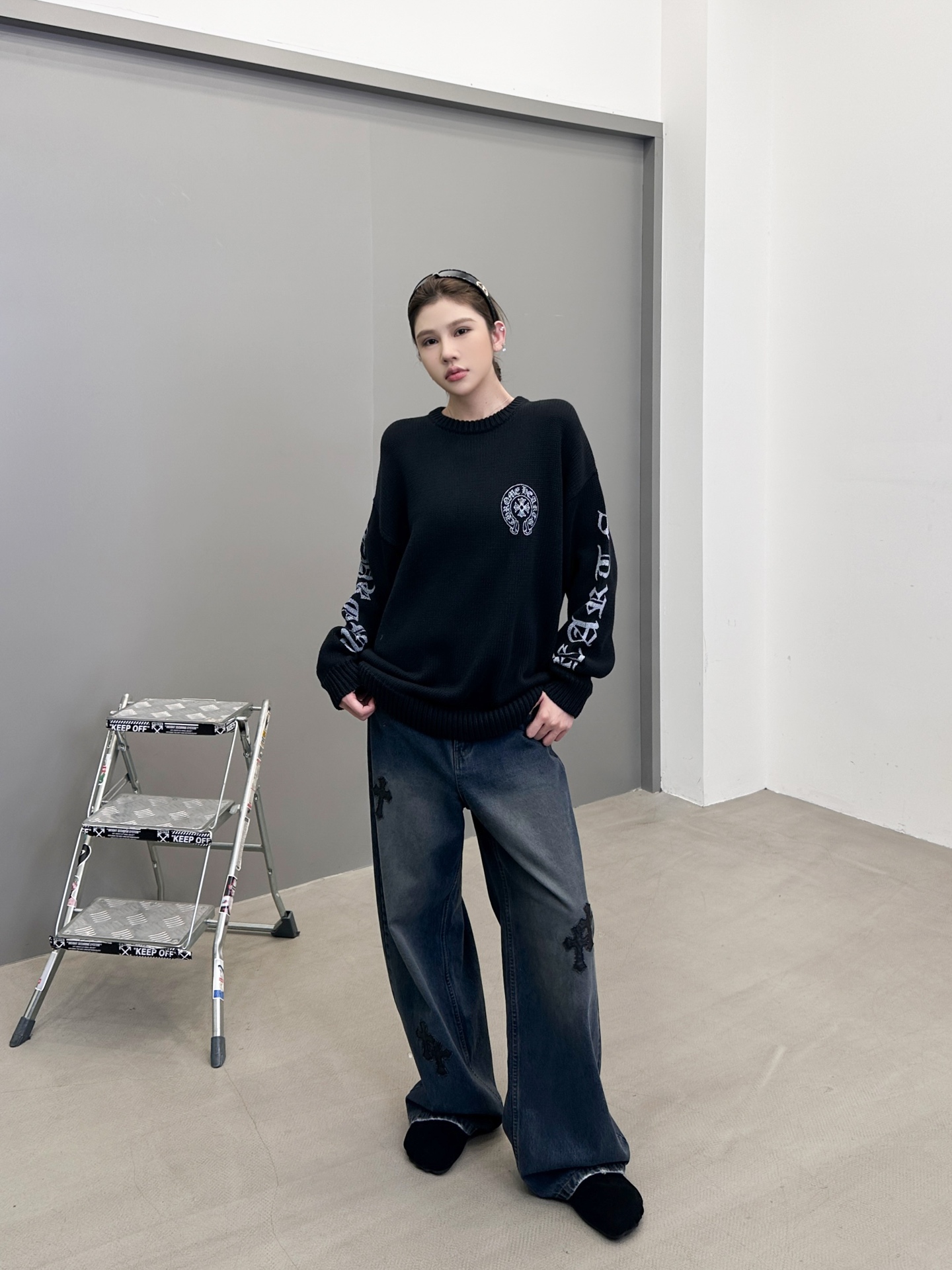 克罗心 ｜ 新款毛衣，成衣经典印花工艺，休闲时尚，男女同款，尺码sml