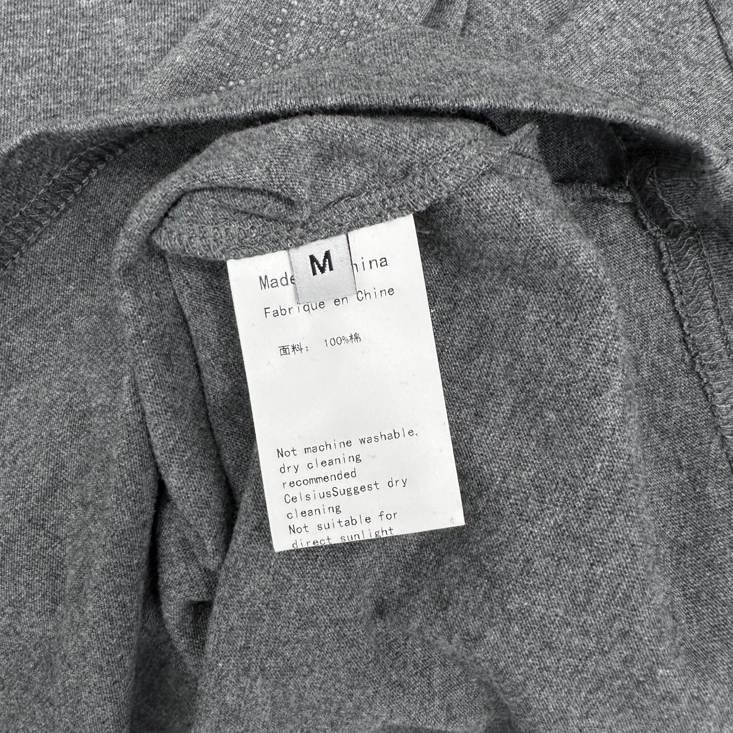 克罗心 ｜ 新款长袖t，成衣洗水烫钻工艺，休闲时尚，尺码sml