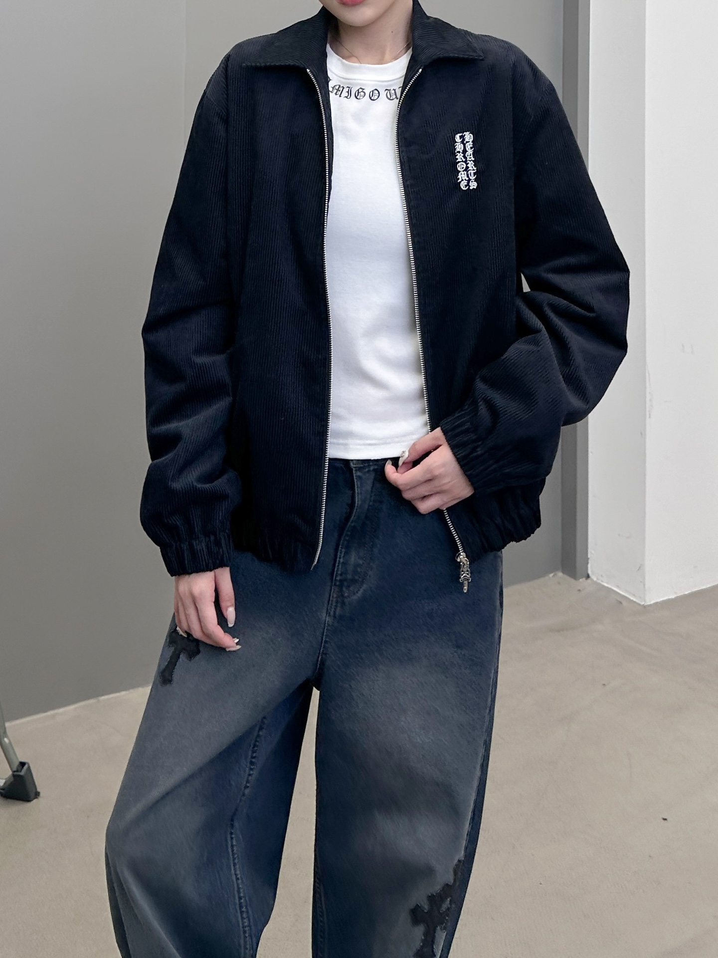 克罗心 ｜ 新款休闲棉服，成衣洗水加软工艺，前后经典刺绣标，人丝里布，男女同款，尺码sml