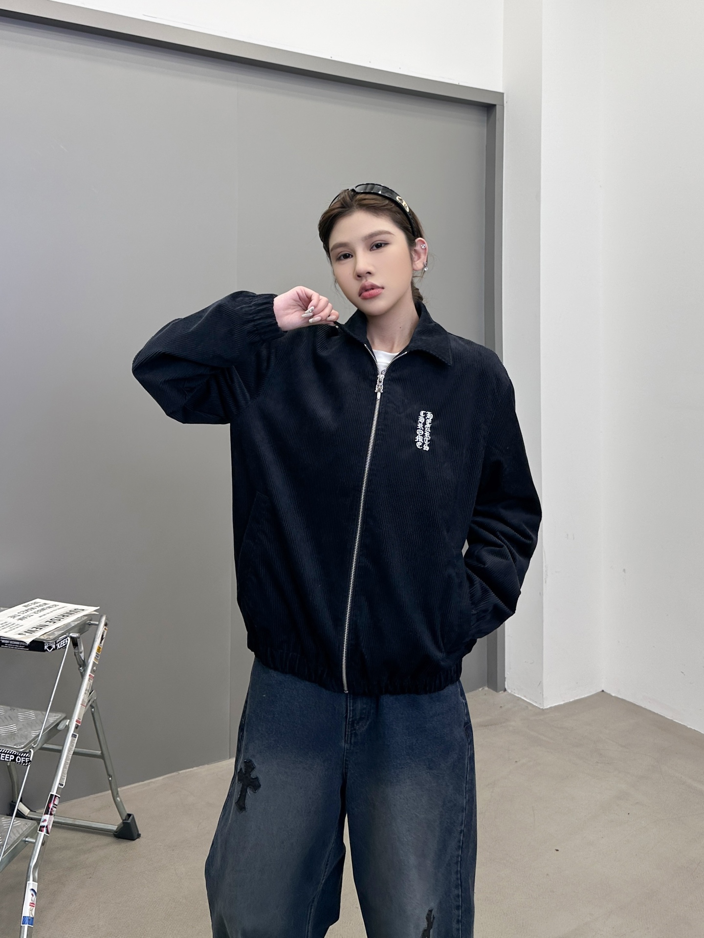 克罗心 ｜ 新款休闲棉服，成衣洗水加软工艺，前后经典刺绣标，人丝里布，男女同款，尺码sml