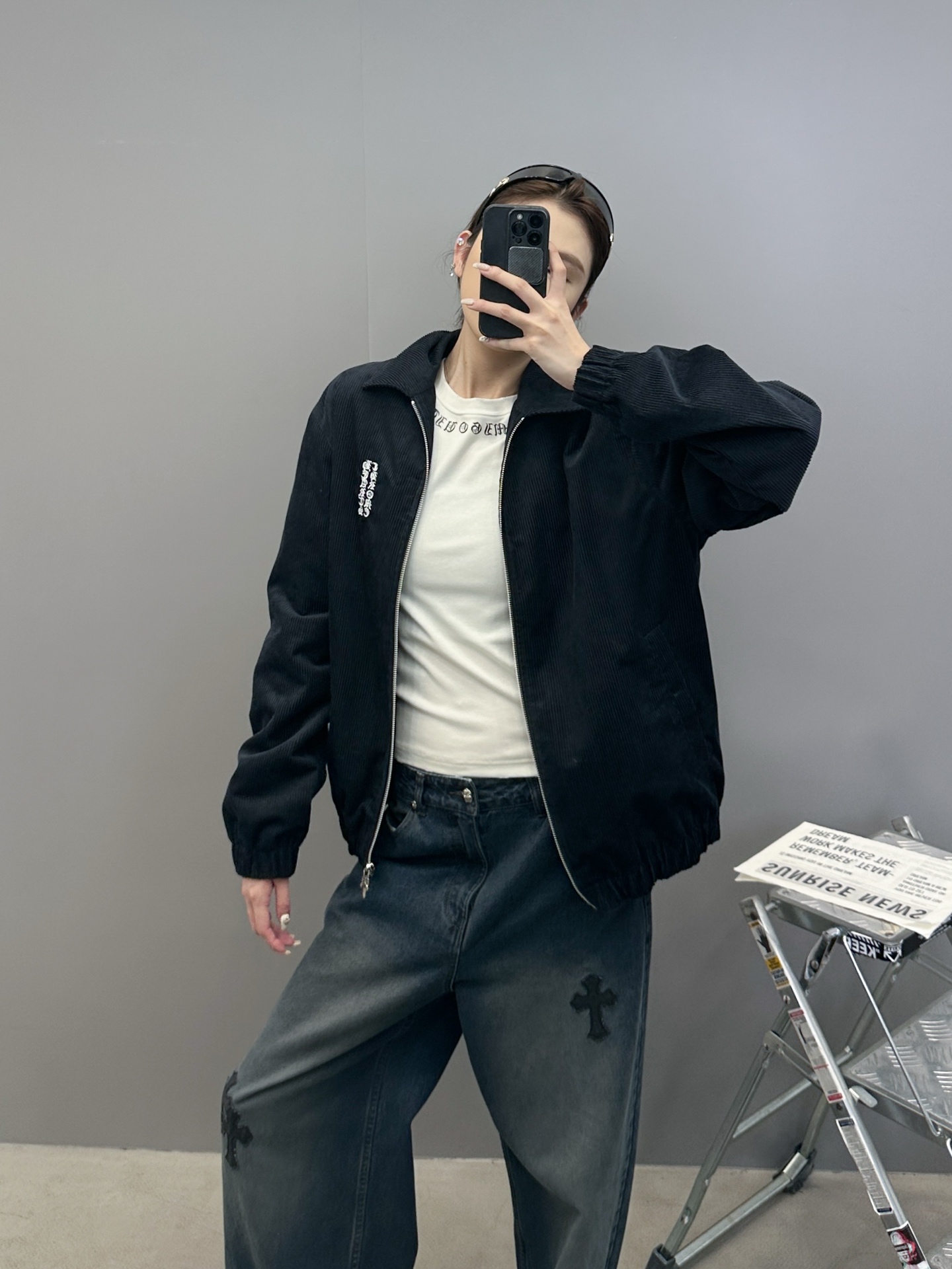 克罗心 ｜ 新款休闲棉服，成衣洗水加软工艺，前后经典刺绣标，人丝里布，男女同款，尺码sml