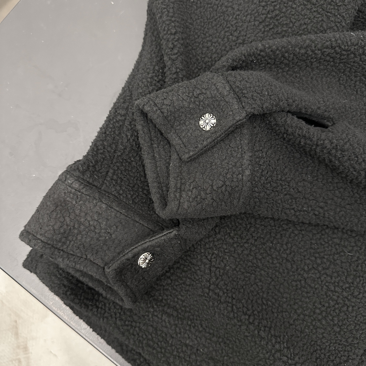 克罗心 ｜ 新款摇粒绒外套，经典刺绣标，双层结构，摇粒绒保暖面料加全棉里布，男女同款，尺码sml