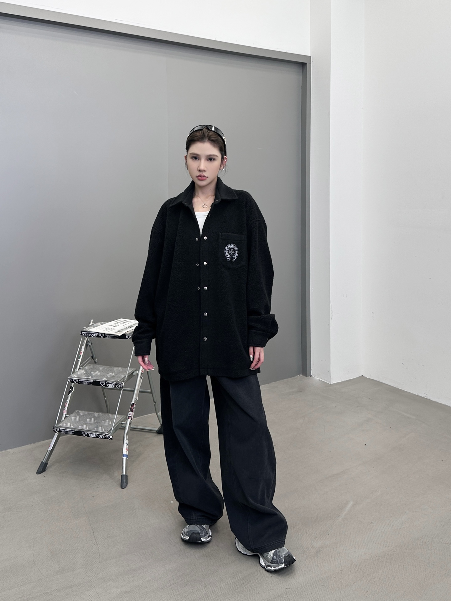 克罗心 ｜ 新款摇粒绒外套，经典刺绣标，双层结构，摇粒绒保暖面料加全棉里布，男女同款，尺码sml