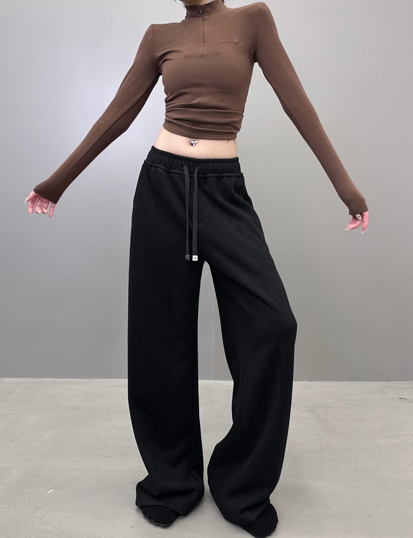 克罗心 ｜ 新款休闲裤，羊毛混纺加厚面料，休闲时尚，男女同款，尺码sml