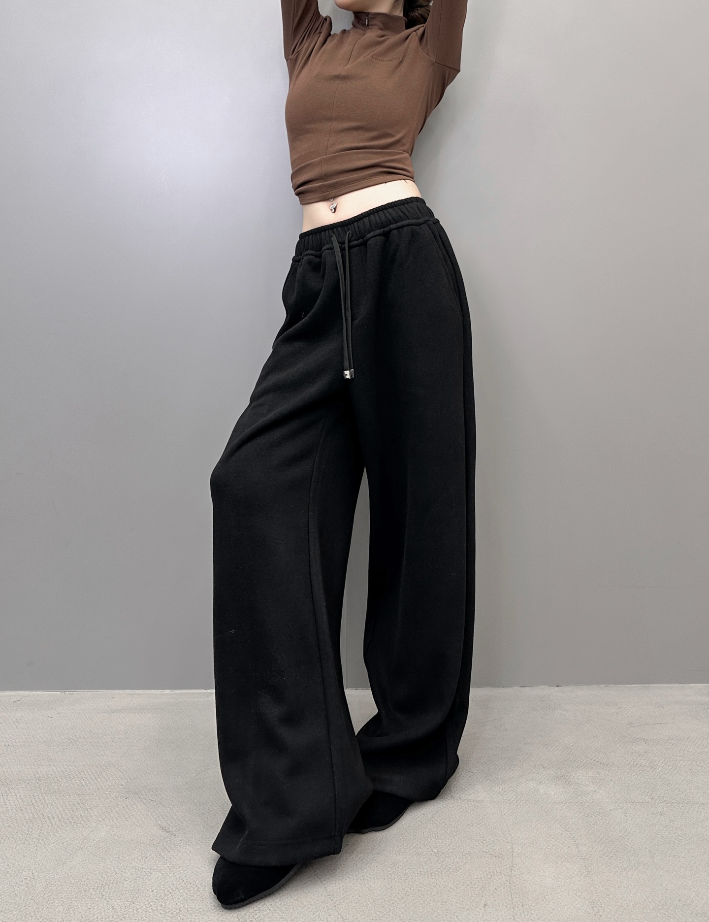 克罗心 ｜ 新款休闲裤，羊毛混纺加厚面料，休闲时尚，男女同款，尺码sml