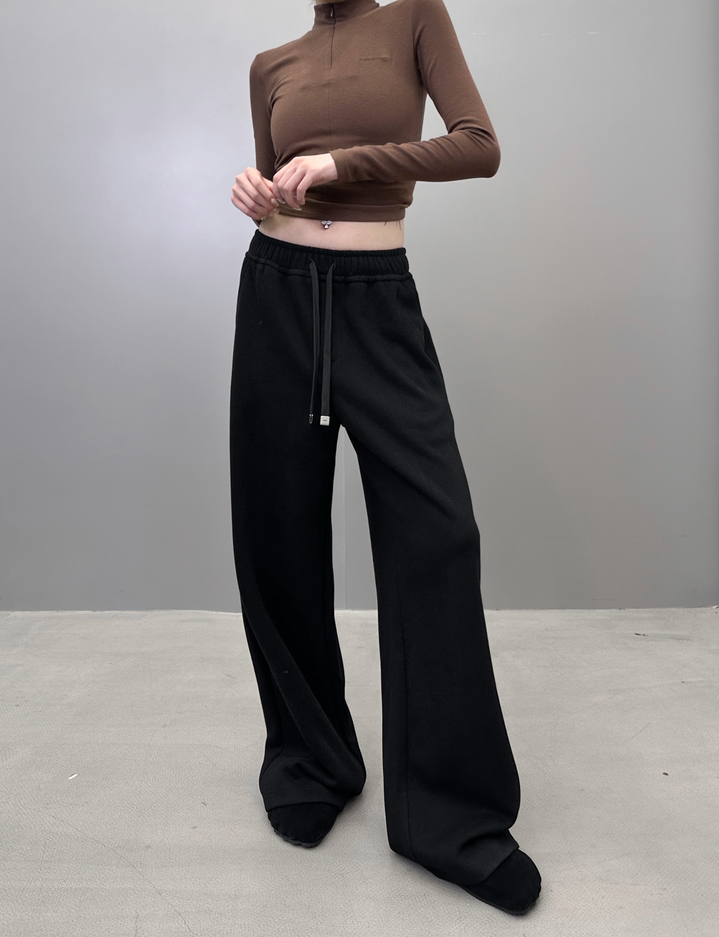 克罗心 ｜ 新款休闲裤，羊毛混纺加厚面料，休闲时尚，男女同款，尺码sml