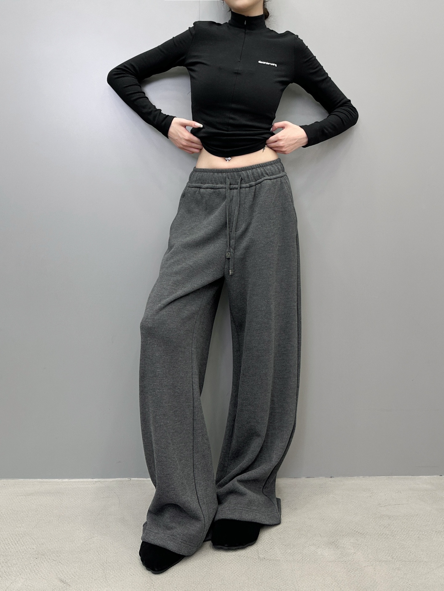 克罗心 ｜ 新款休闲裤，羊毛混纺加厚面料，休闲时尚，男女同款，尺码sml