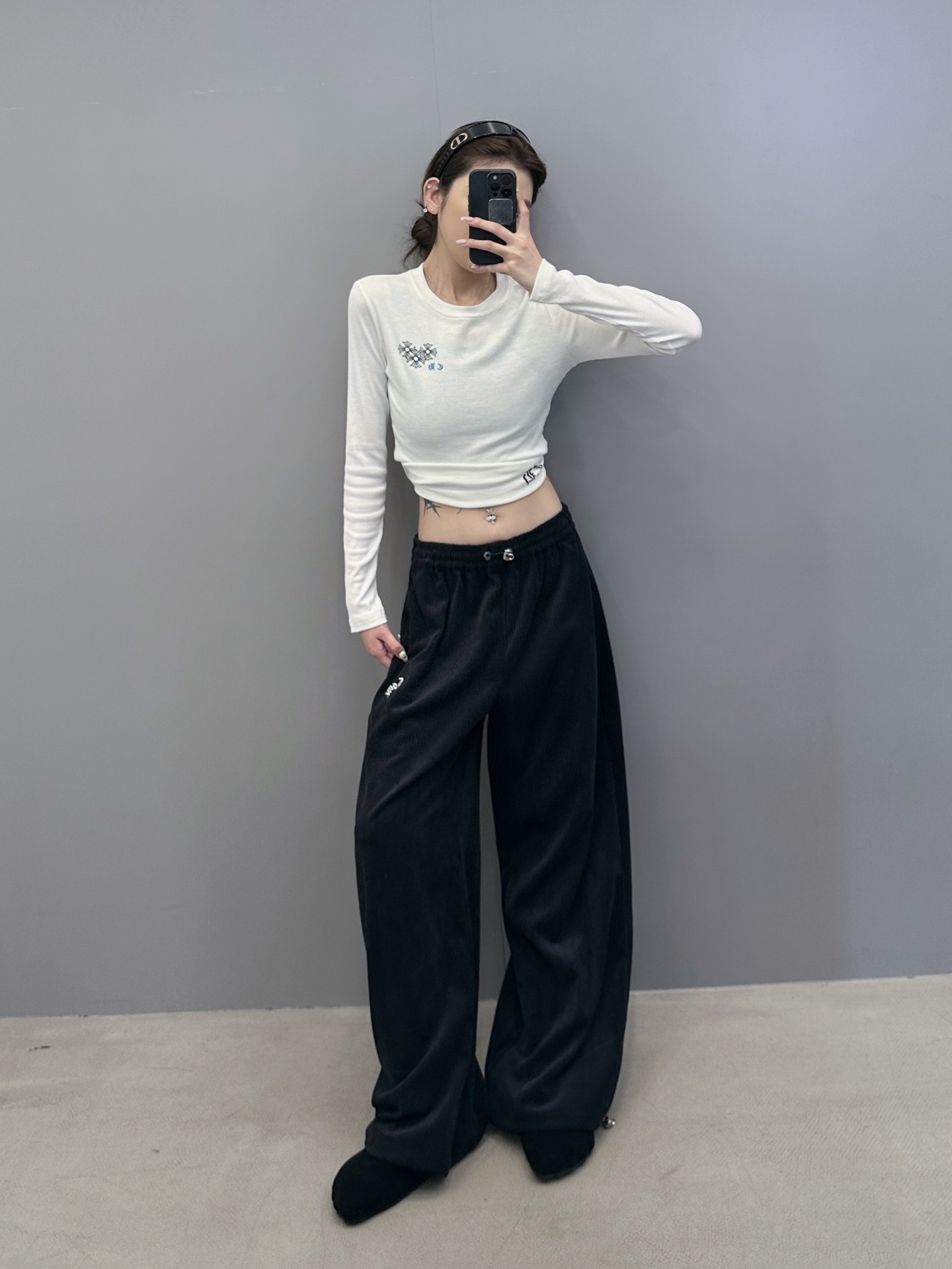 克罗心 ｜ 新款休闲裤，成衣洗水工艺加经典刺绣标，经典灯芯绒面料，男女同款，尺码sml