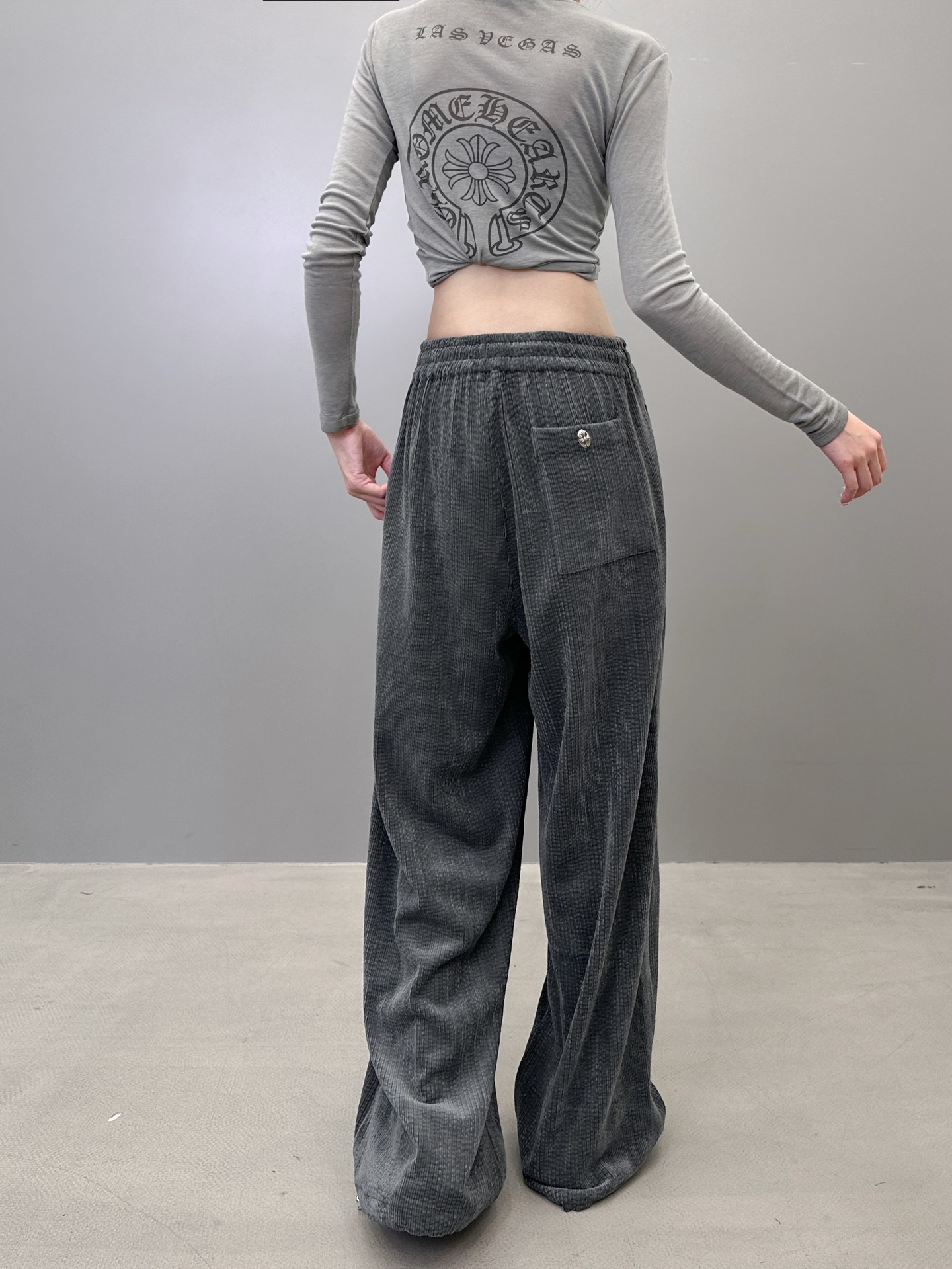 克罗心 ｜ 新款休闲裤，成衣洗水工艺加经典刺绣标，经典灯芯绒面料，男女同款，尺码sml