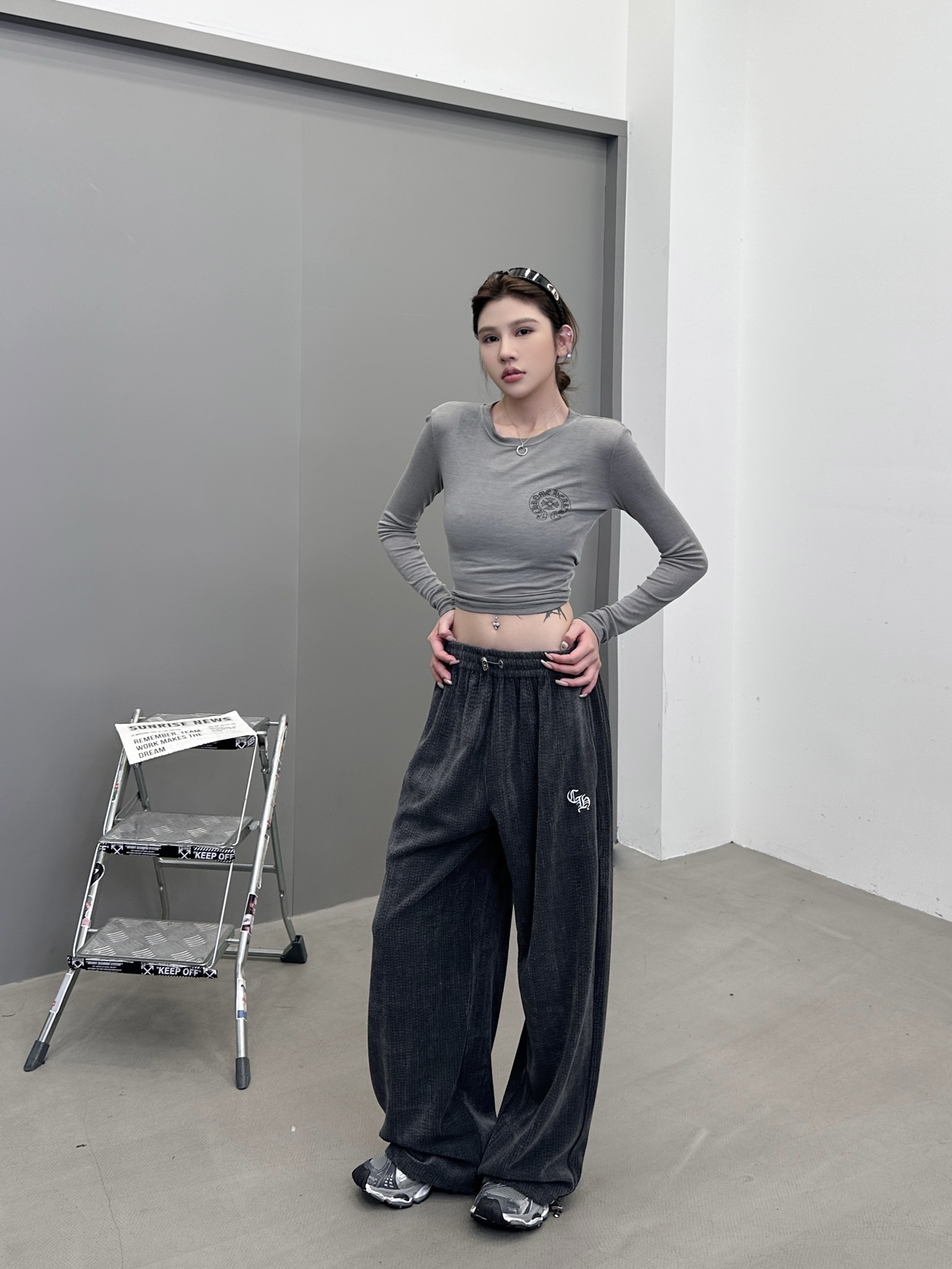 克罗心 ｜ 新款休闲裤，成衣洗水工艺加经典刺绣标，经典灯芯绒面料，男女同款，尺码sml