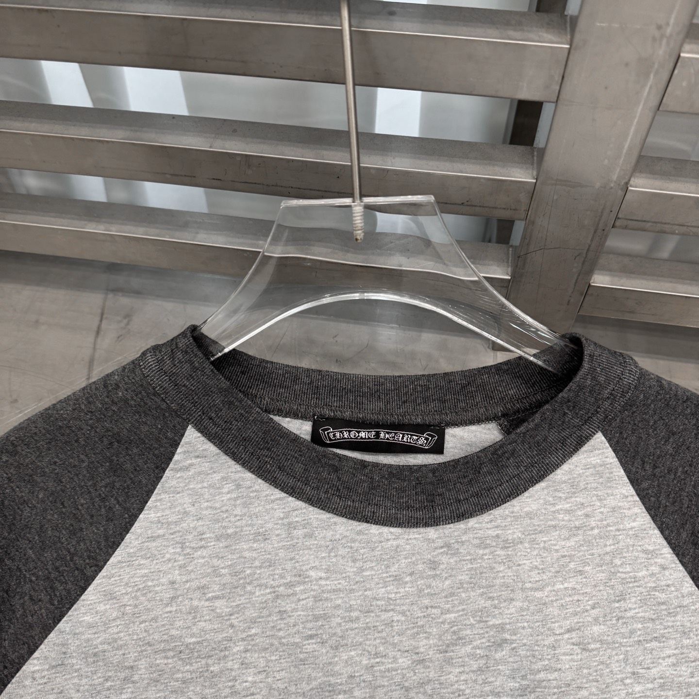 克罗心 ｜ 新款长袖t，成衣洗水多处印花工艺，拼接撞色款式，男女同款，尺码sml