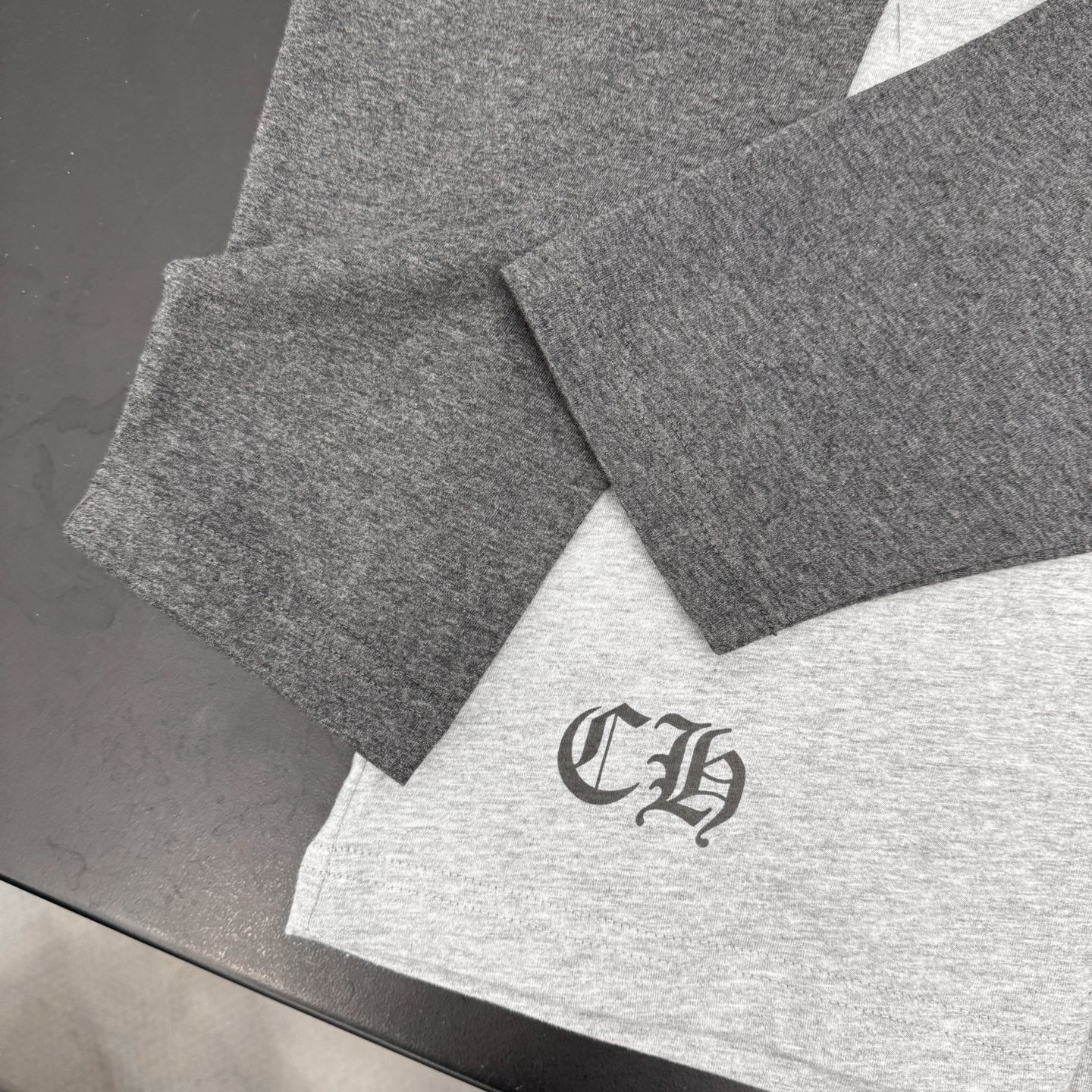 克罗心 ｜ 新款长袖t，成衣洗水多处印花工艺，拼接撞色款式，男女同款，尺码sml