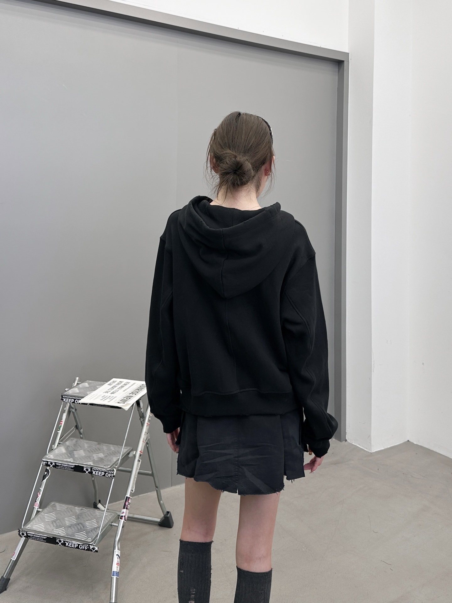 克罗心 ｜ 新款卫衣开衫，经典手工十字标，成衣洗水吊磨工艺，结构卫衣开衫款式，尺码sml