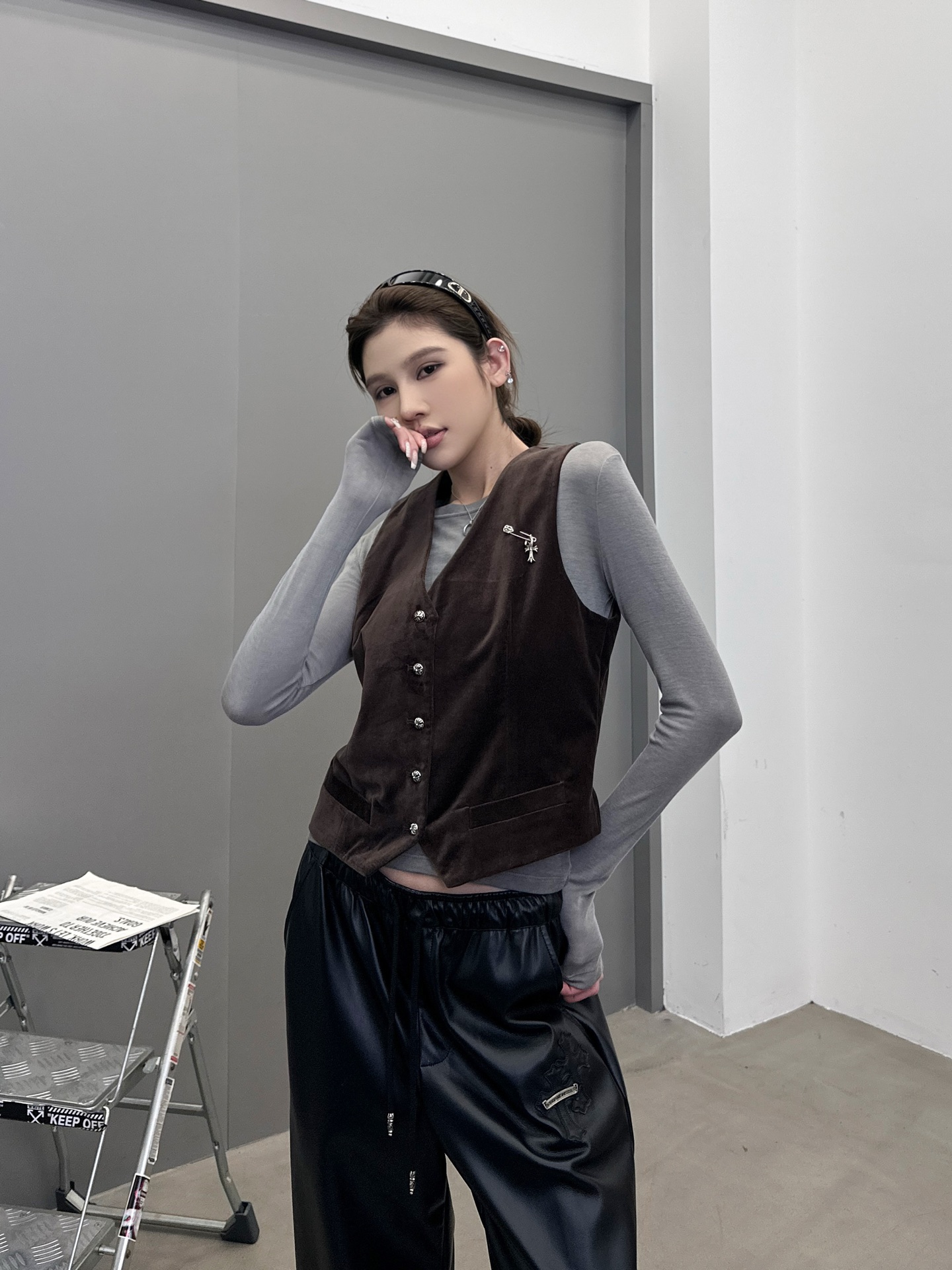 克罗心 ｜ 新款休闲马甲，成衣洗水加软工艺，经典品牌五金配饰，高密灯芯绒面料，男女同款，尺码sml