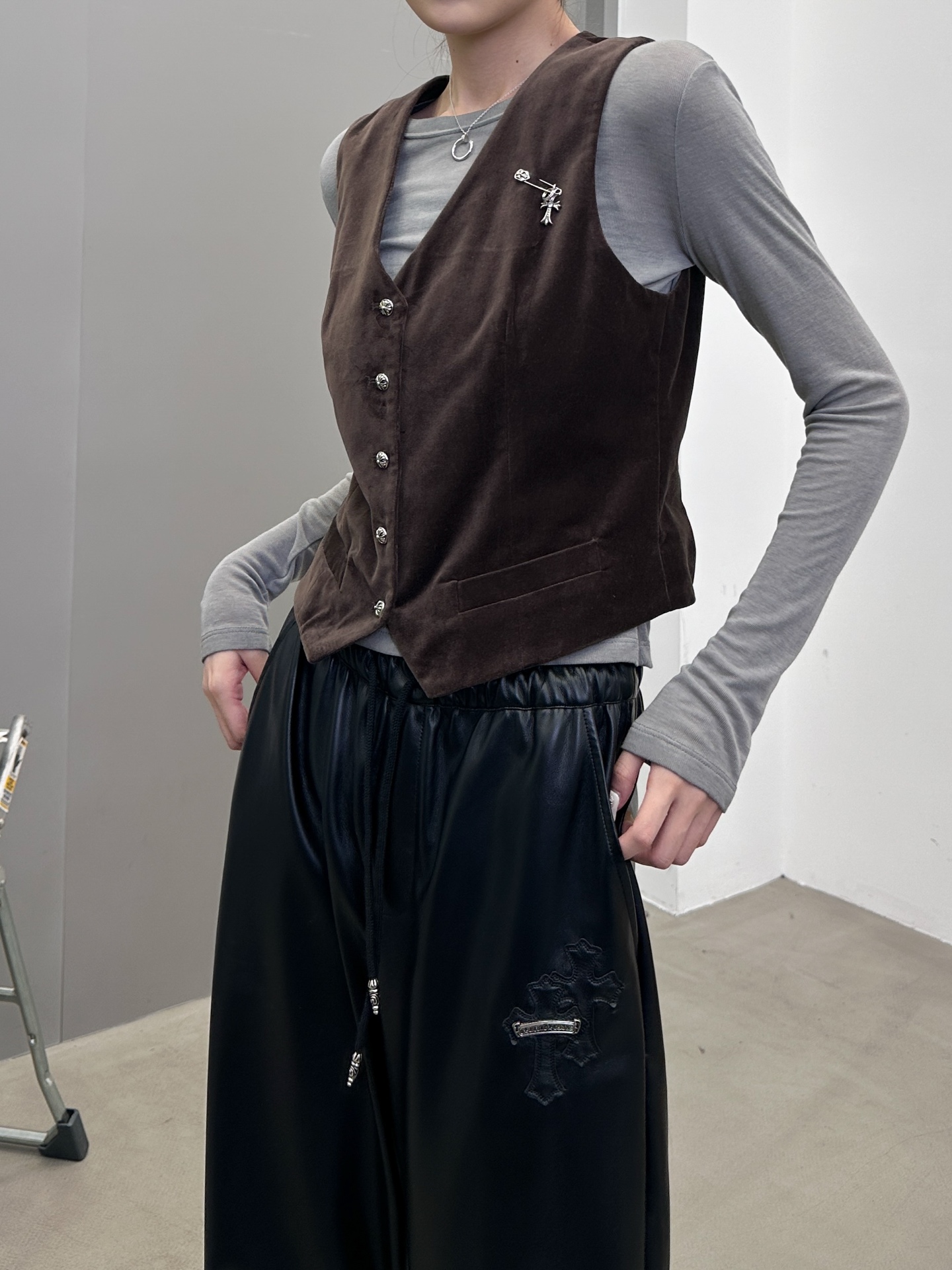 克罗心 ｜ 新款休闲马甲，成衣洗水加软工艺，经典品牌五金配饰，高密灯芯绒面料，男女同款，尺码sml