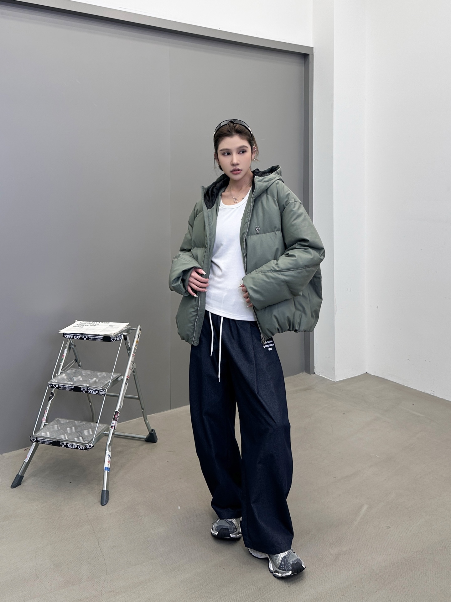 克罗心 ｜ 新款羽绒服，日本进口莱赛尔亚麻涂层面料加重沙洗工艺，90%鹅绒，男女同款，尺码sml
