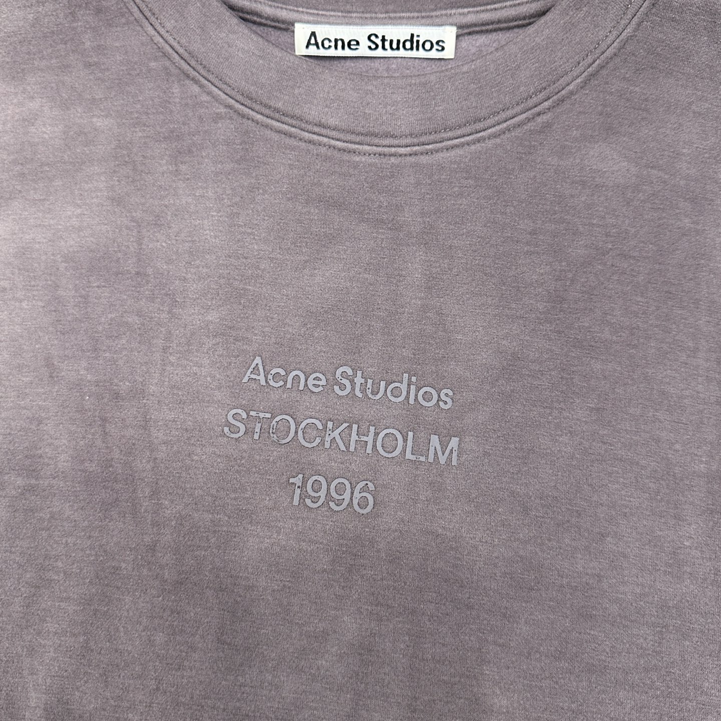 Acne ｜ 新款短袖t，成衣洗水加经典厚版印花工艺，进口最新再生纤维保暖面料，男女同款，尺码sml