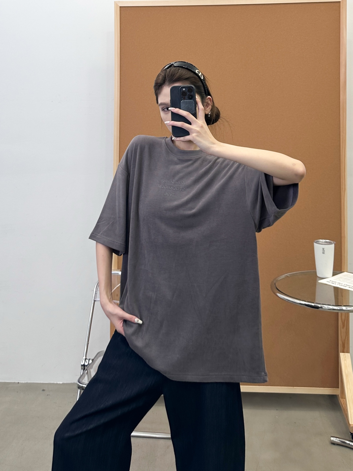 Acne ｜ 新款短袖t，成衣洗水加经典厚版印花工艺，进口最新再生纤维保暖面料，男女同款，尺码sml