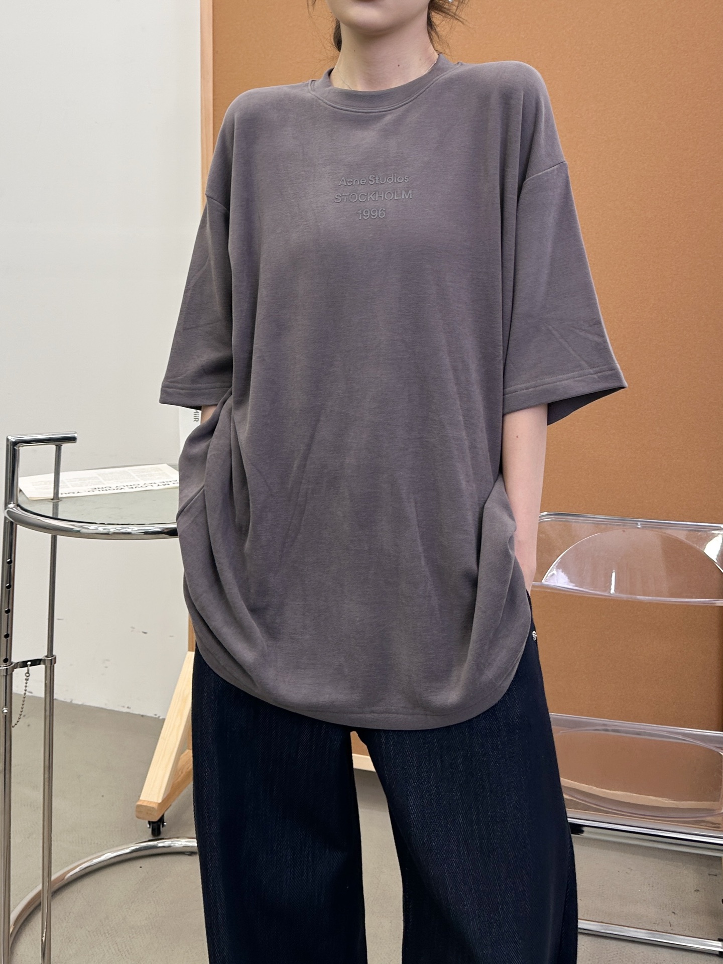 Acne ｜ 新款短袖t，成衣洗水加经典厚版印花工艺，进口最新再生纤维保暖面料，男女同款，尺码sml