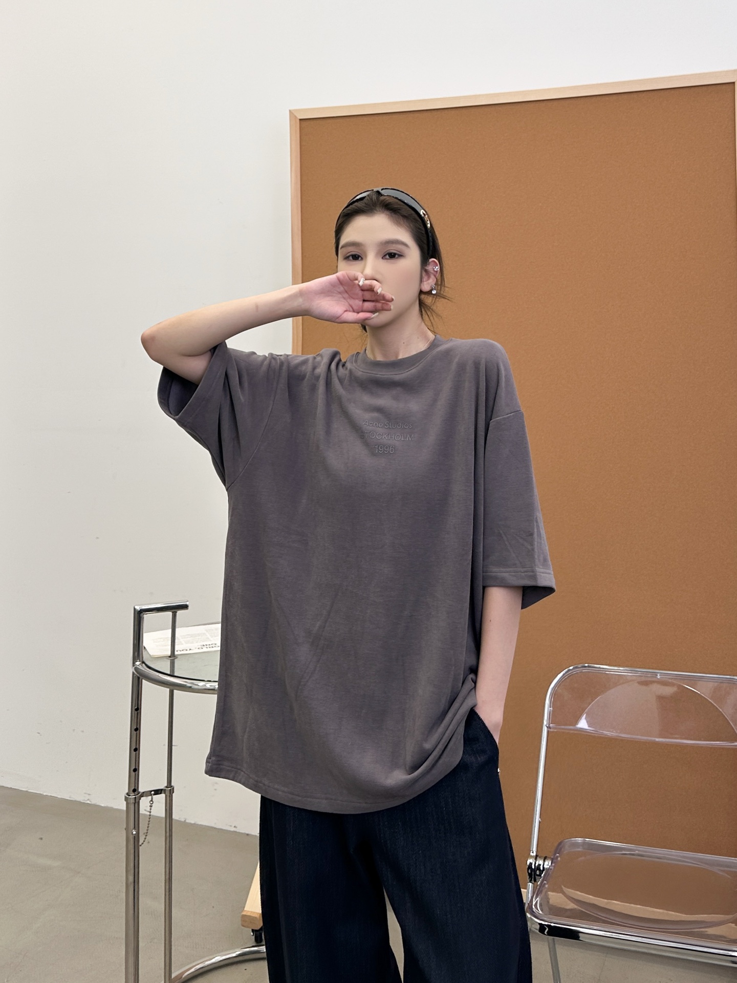 Acne ｜ 新款短袖t，成衣洗水加经典厚版印花工艺，进口最新再生纤维保暖面料，男女同款，尺码sml