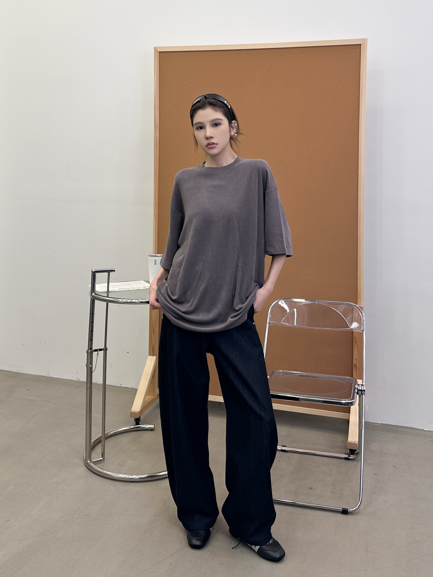 Acne ｜ 新款短袖t，成衣洗水加经典厚版印花工艺，进口最新再生纤维保暖面料，男女同款，尺码sml