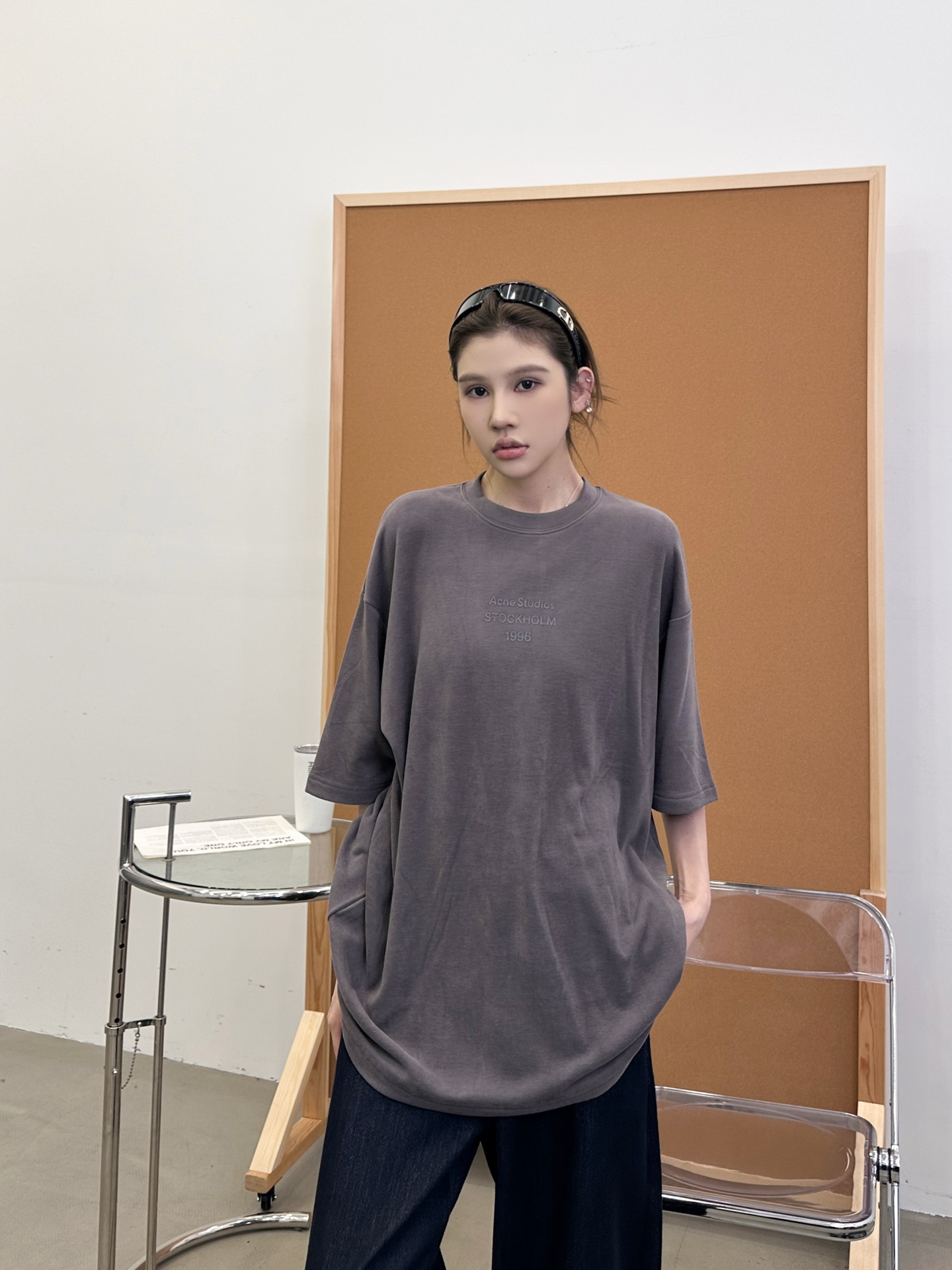 Acne ｜ 新款短袖t，成衣洗水加经典厚版印花工艺，进口最新再生纤维保暖面料，男女同款，尺码sml