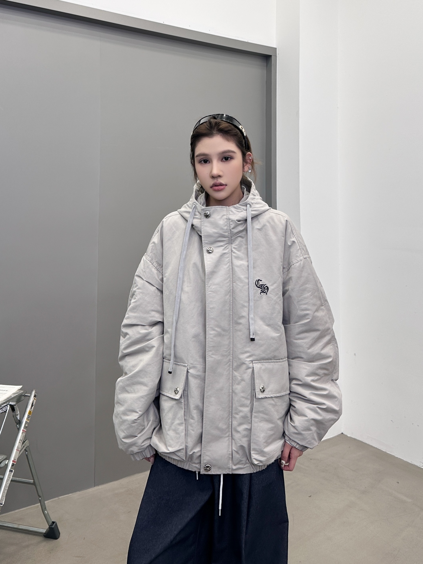 克罗心 ｜ 新款羽绒服，经典刺绣标，莱赛尔棉面料，90鹅绒，男女同款，尺码sml