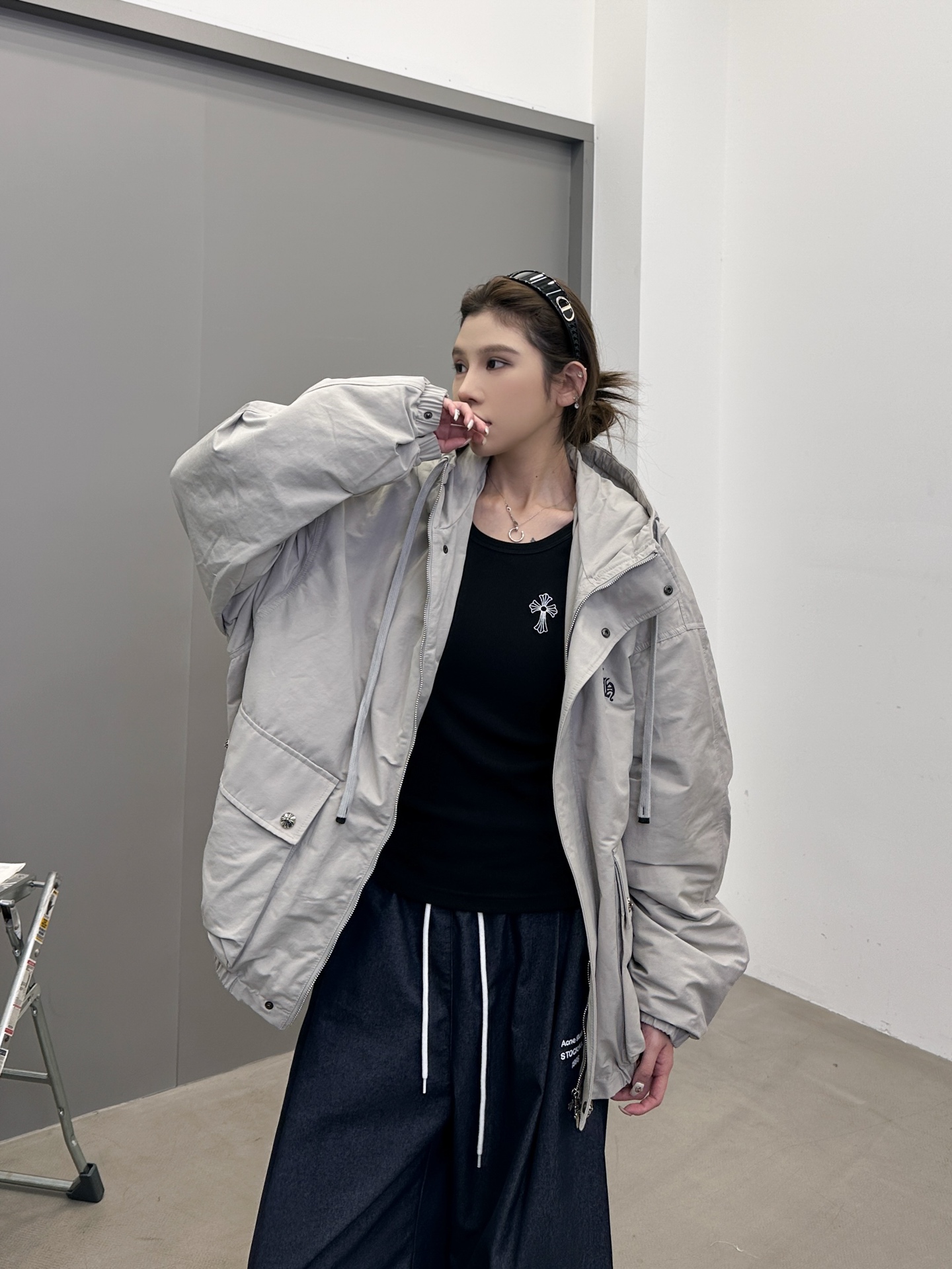 克罗心 ｜ 新款羽绒服，经典刺绣标，莱赛尔棉面料，90鹅绒，男女同款，尺码sml