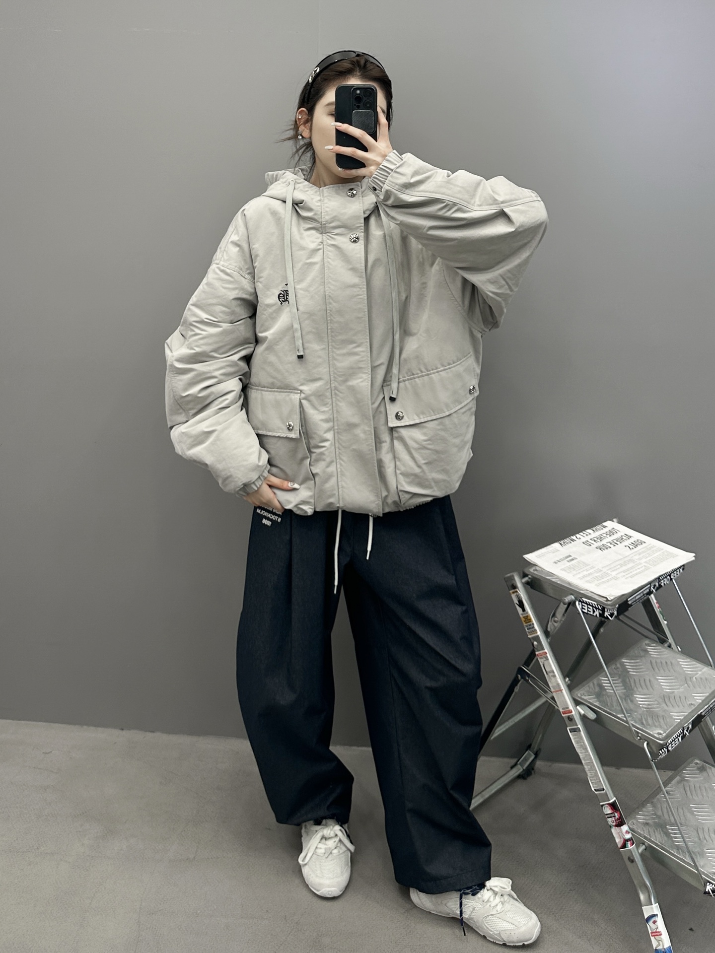 克罗心 ｜ 新款羽绒服，经典刺绣标，莱赛尔棉面料，90鹅绒，男女同款，尺码sml