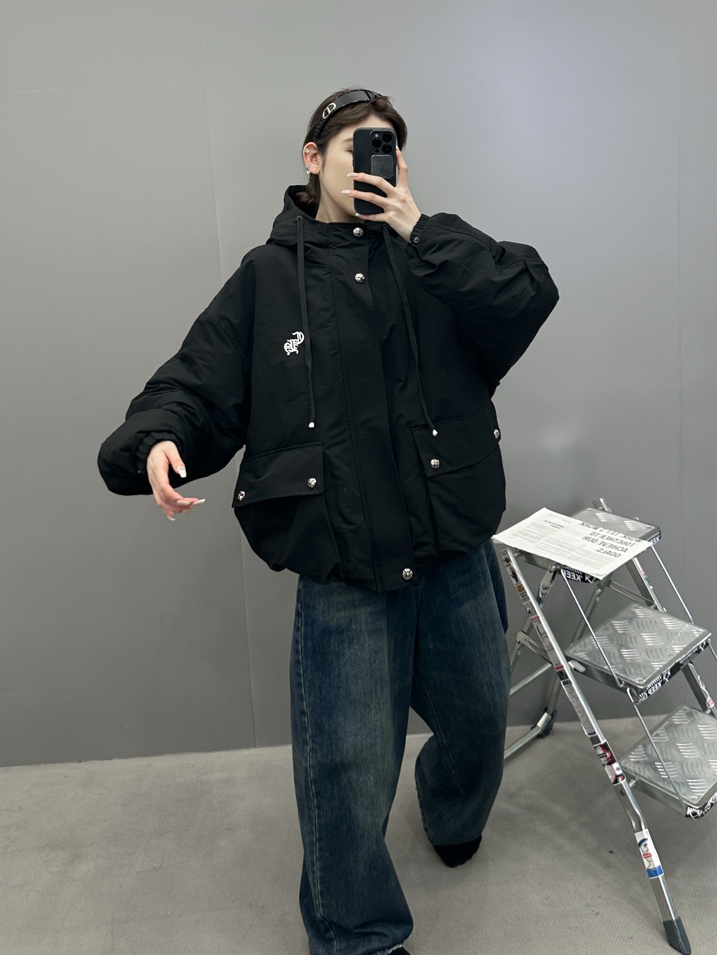 克罗心 ｜ 新款羽绒服，经典刺绣标，莱赛尔棉面料，90鹅绒，男女同款，尺码sml