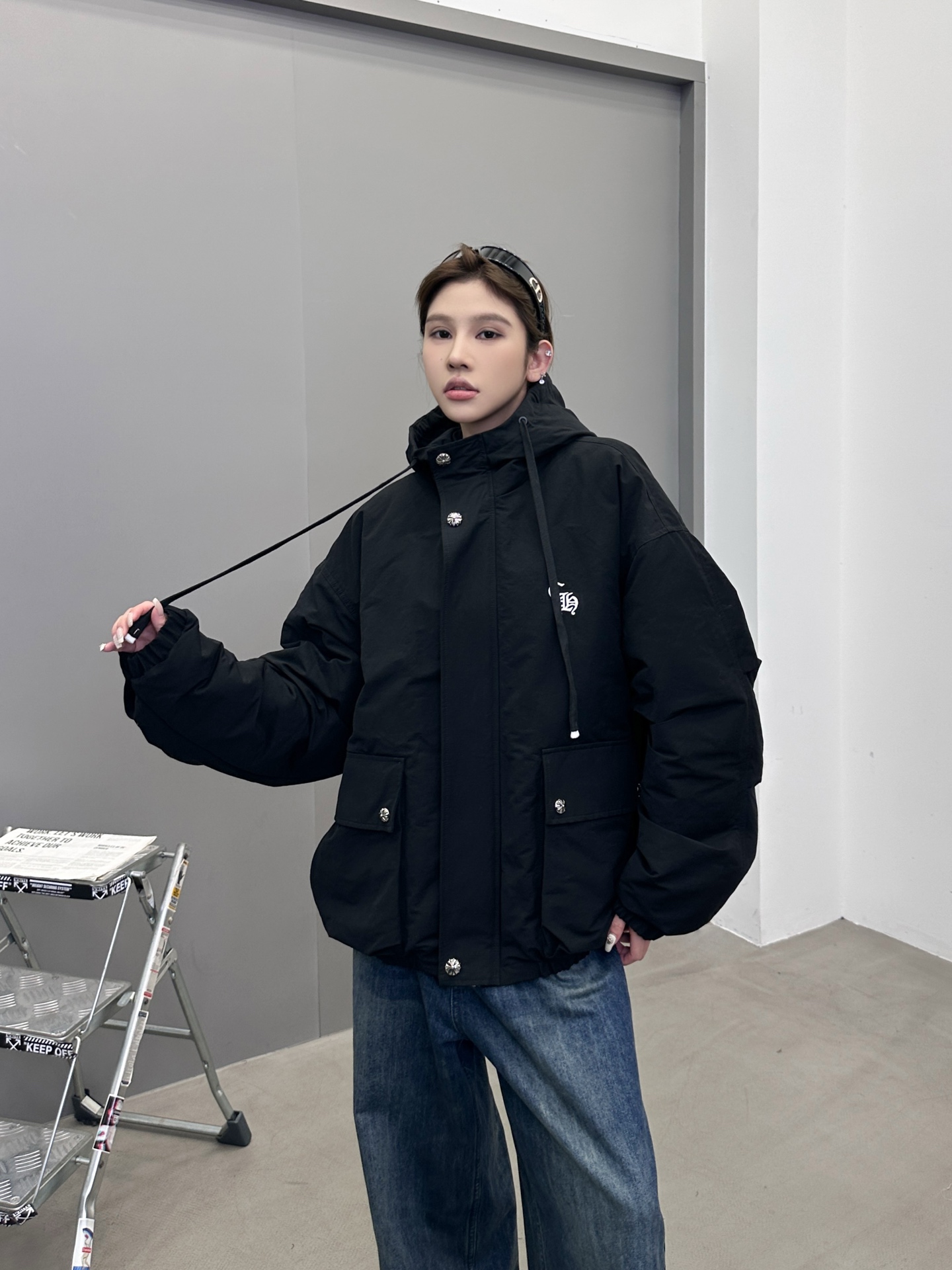 克罗心 ｜ 新款羽绒服，经典刺绣标，莱赛尔棉面料，90鹅绒，男女同款，尺码sml