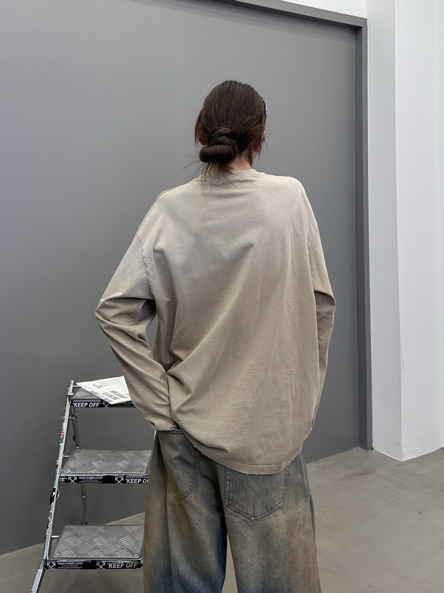 Acne ｜ 新款长袖t，成衣洗水喷色吊磨加印花工艺，男女同款，尺码sml