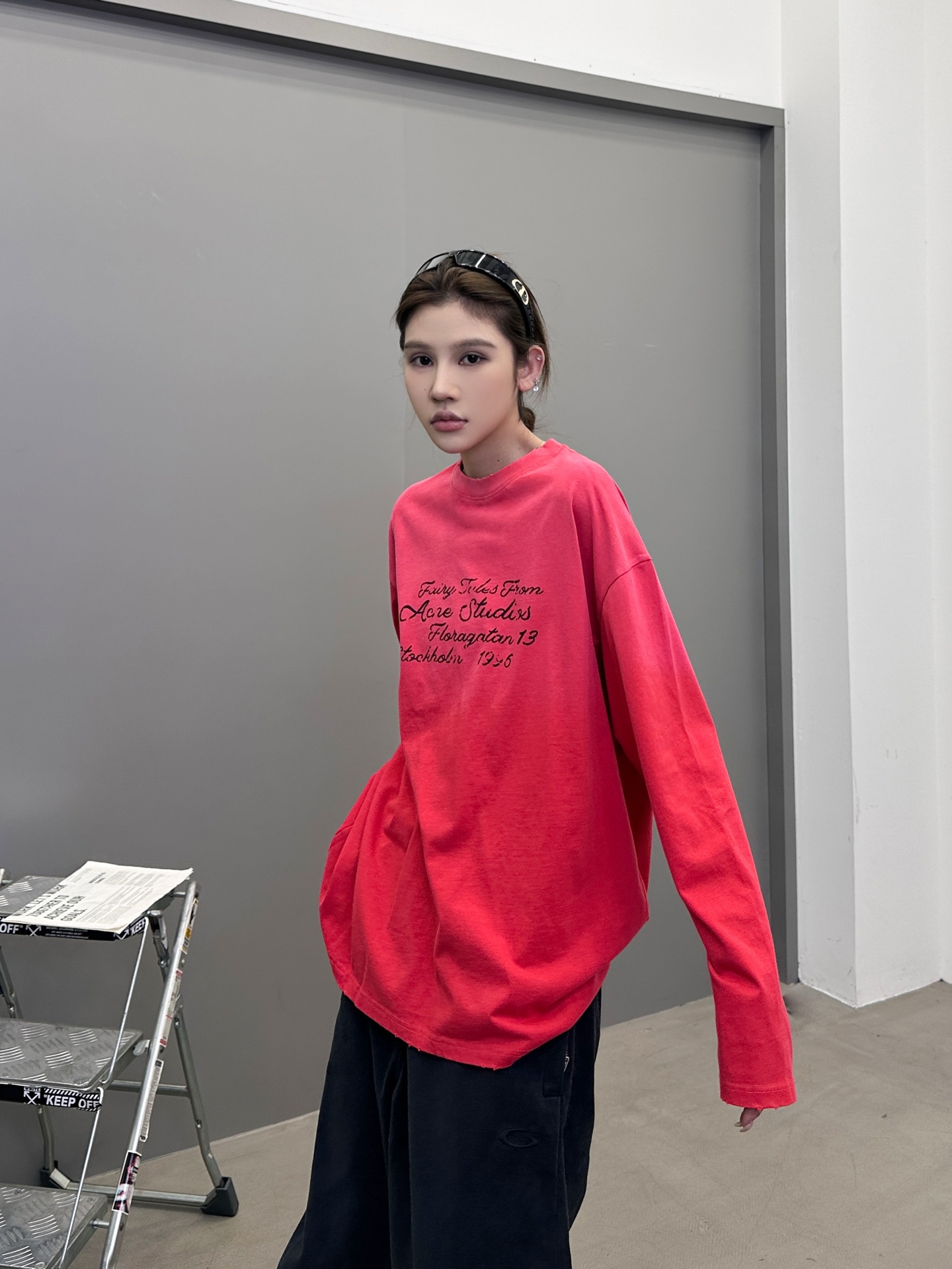 Acne ｜ 新款长袖t，成衣洗水喷色吊磨加印花工艺，男女同款，尺码sml