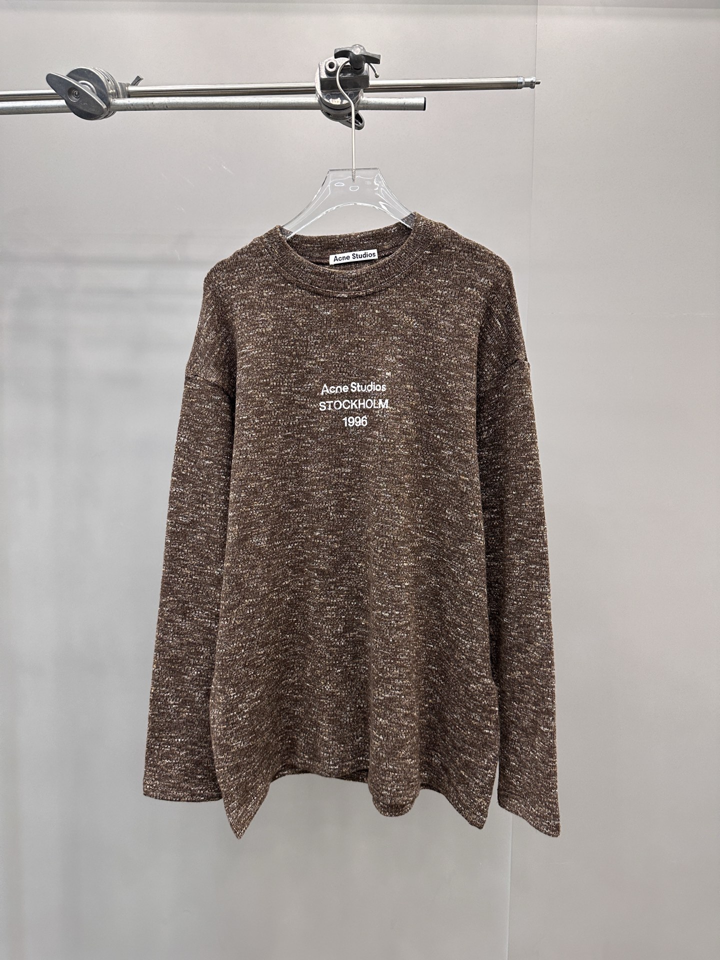 Acne ｜ 新款长袖t，经典印花标，特殊羊毛混纺面料，男女同款，尺码sml