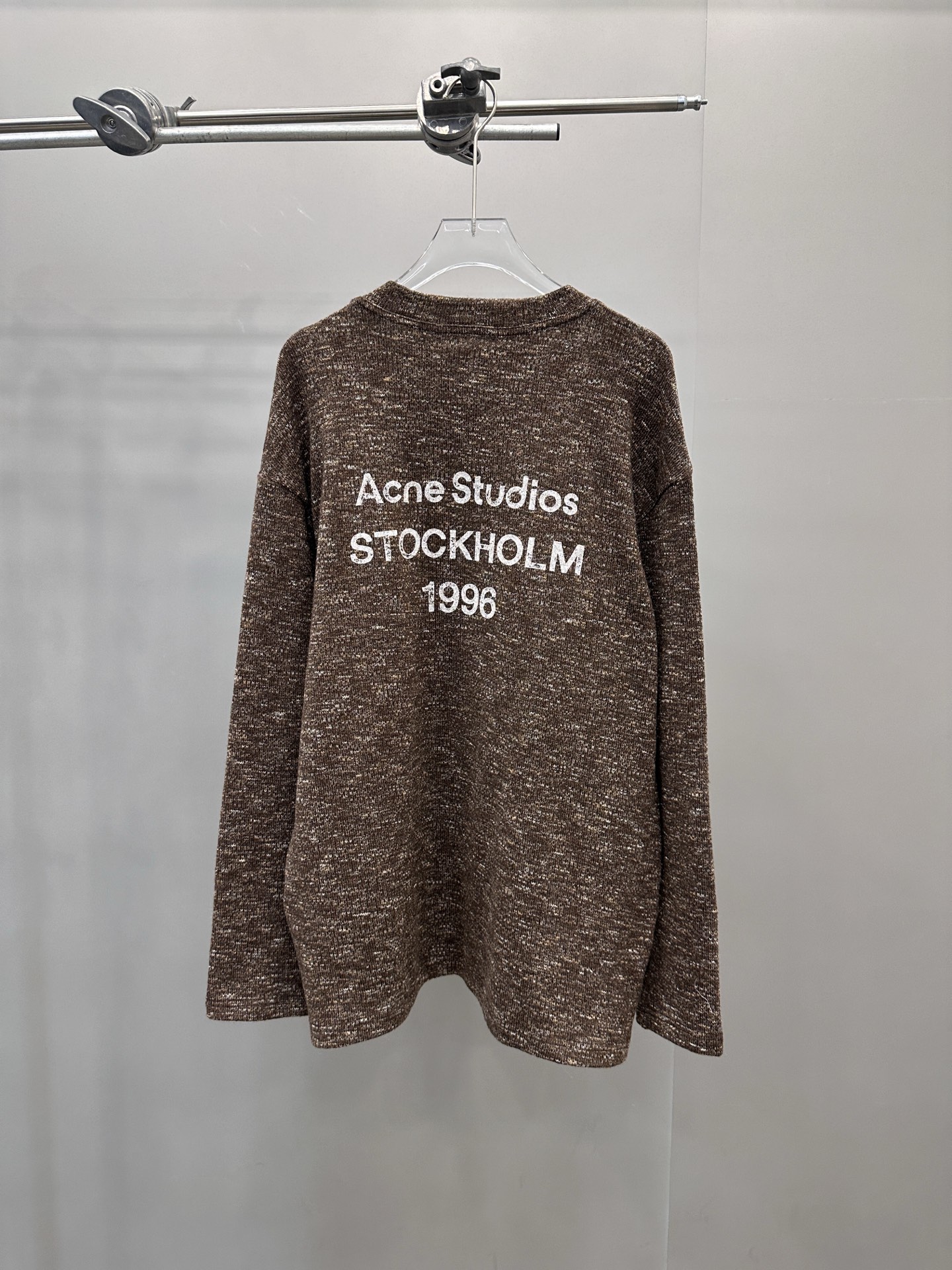 Acne ｜ 新款长袖t，经典印花标，特殊羊毛混纺面料，男女同款，尺码sml