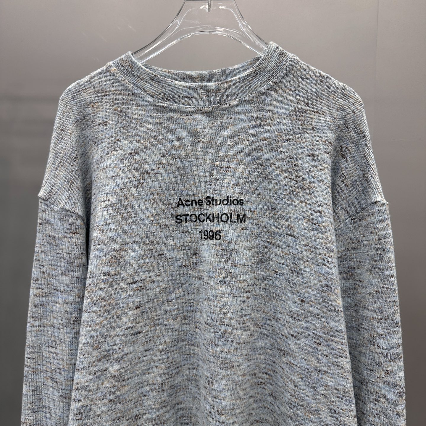 Acne ｜ 新款长袖t，经典印花标，特殊羊毛混纺面料，男女同款，尺码sml