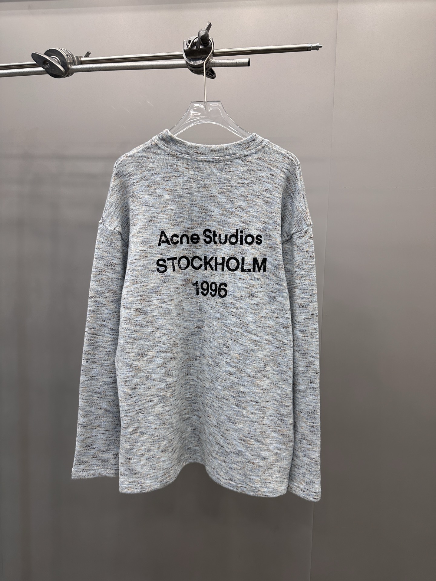 Acne ｜ 新款长袖t，经典印花标，特殊羊毛混纺面料，男女同款，尺码sml