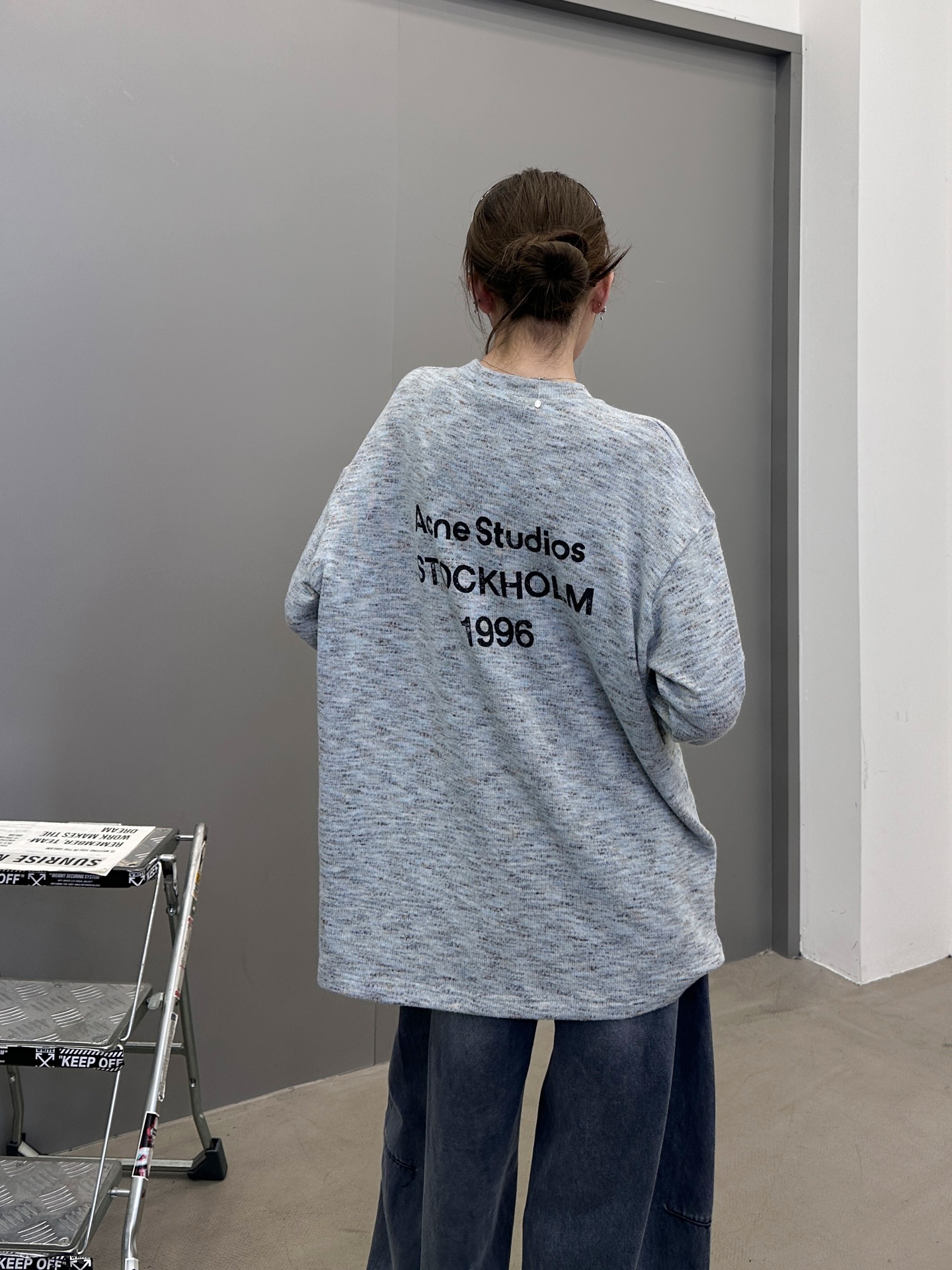 Acne ｜ 新款长袖t，经典印花标，特殊羊毛混纺面料，男女同款，尺码sml