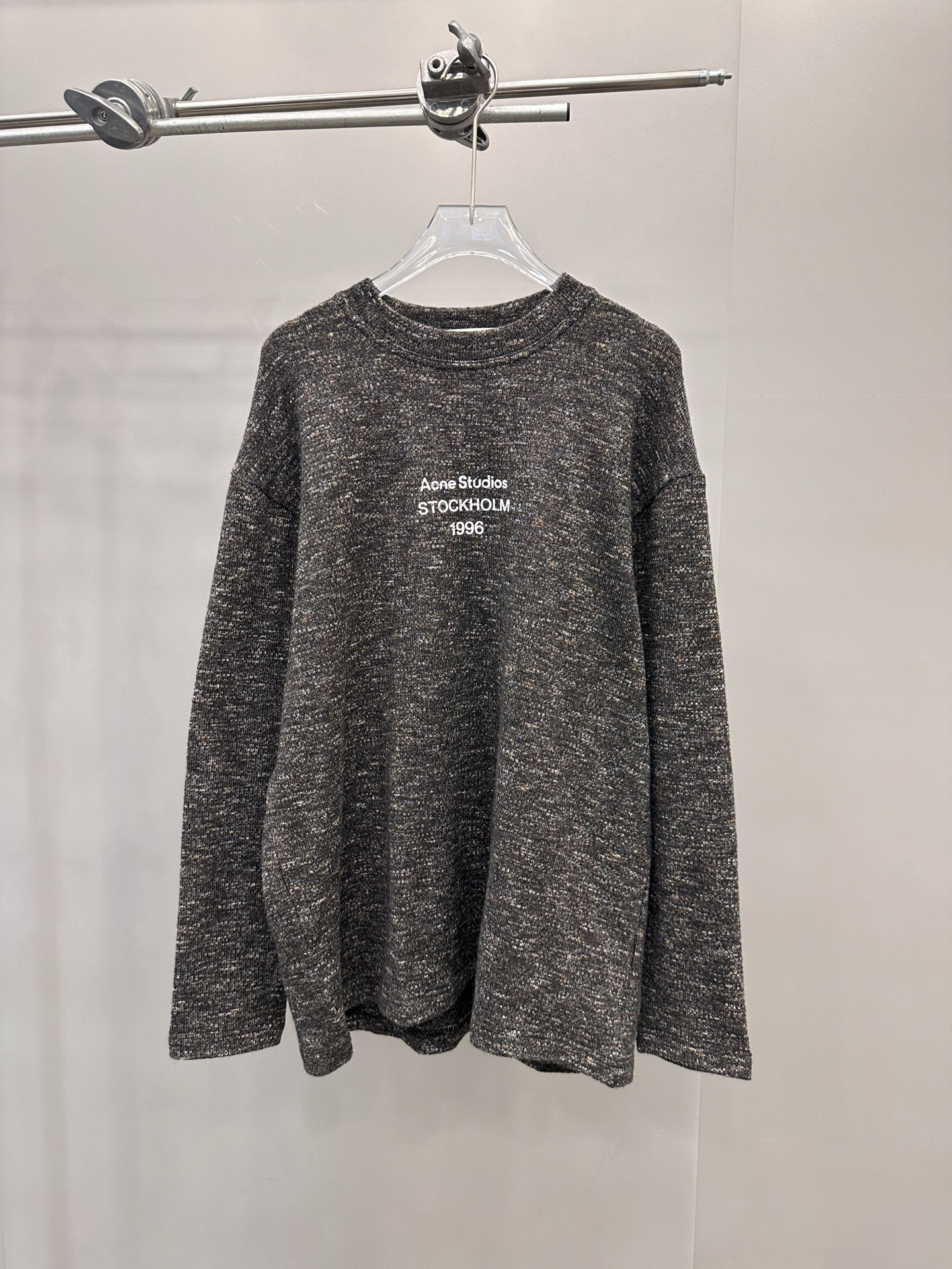 Acne ｜ 新款长袖t，经典印花标，特殊羊毛混纺面料，男女同款，尺码sml