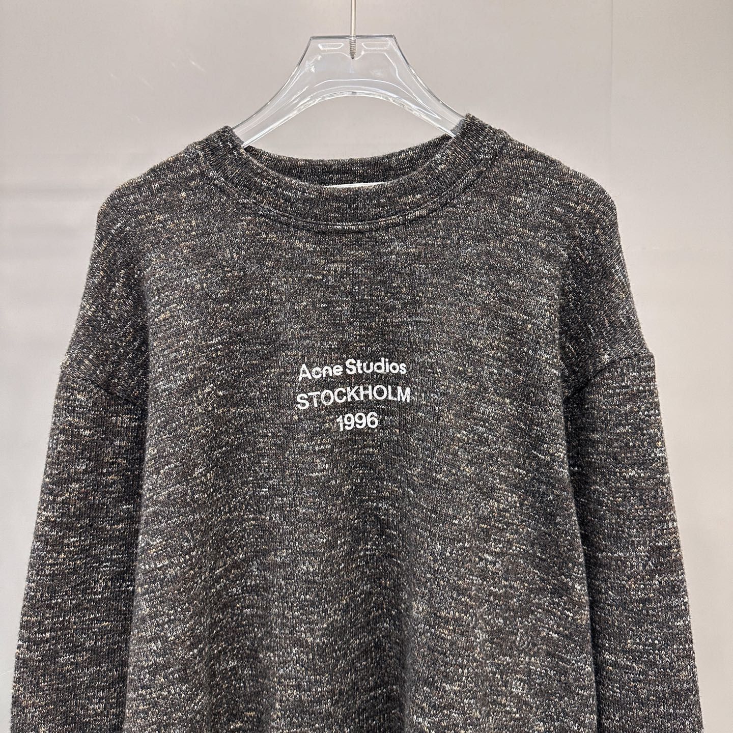 Acne ｜ 新款长袖t，经典印花标，特殊羊毛混纺面料，男女同款，尺码sml