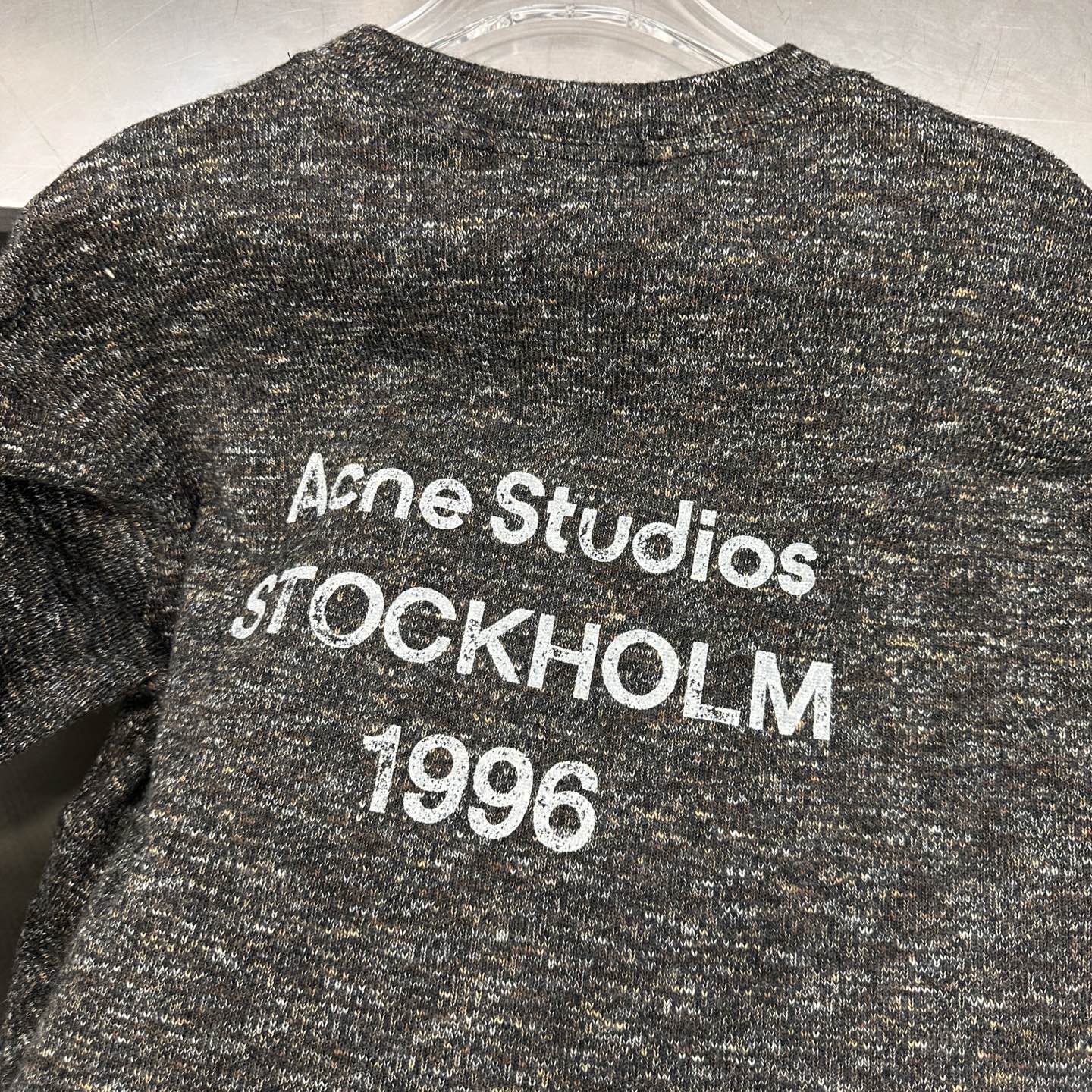 Acne ｜ 新款长袖t，经典印花标，特殊羊毛混纺面料，男女同款，尺码sml