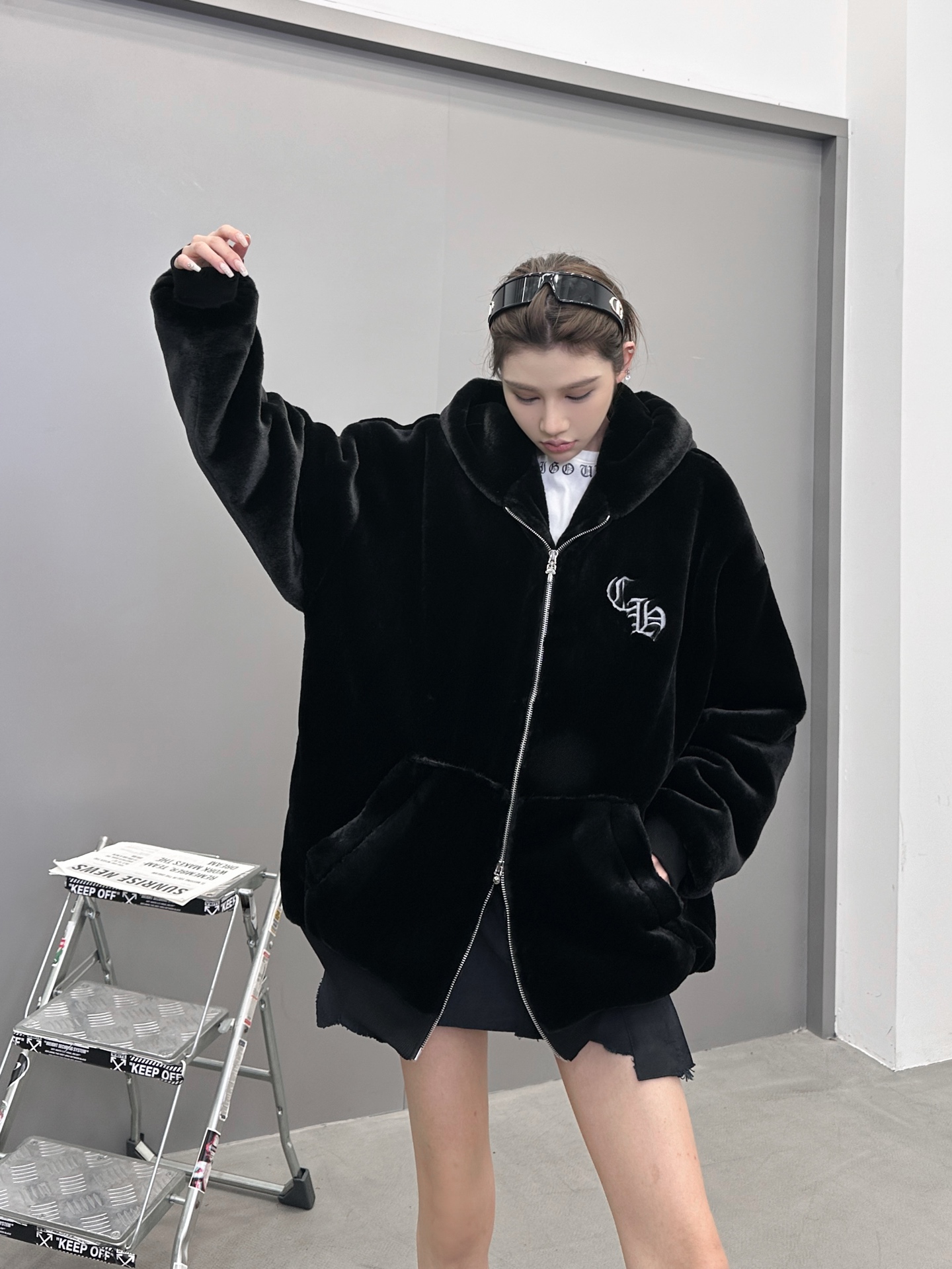 克罗心 ｜ 新款棉外套，环保再生仿毛面料加品牌提花定制里布，休闲时尚棉服款式，男女同款，尺码sml