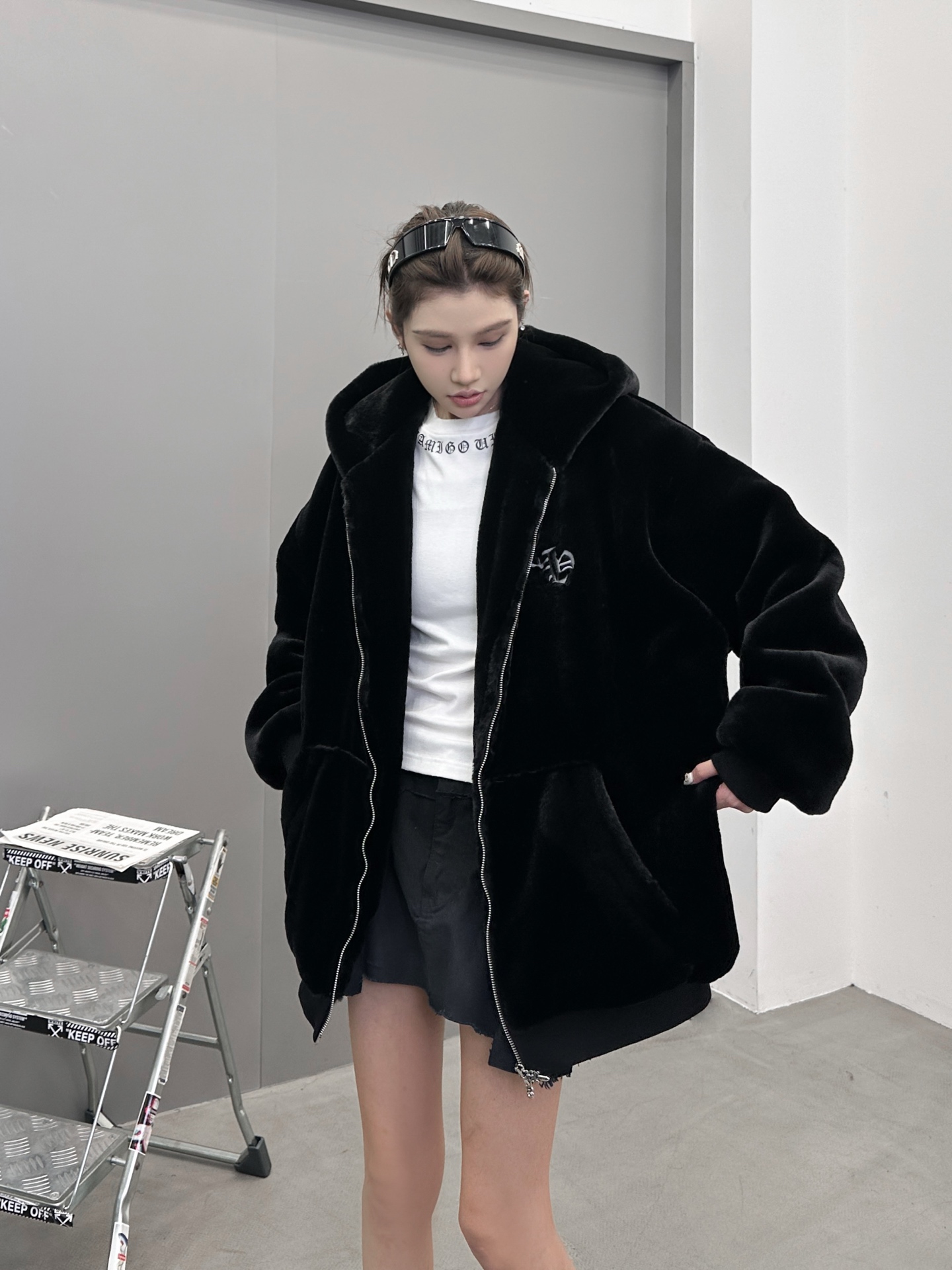 克罗心 ｜ 新款棉外套，环保再生仿毛面料加品牌提花定制里布，休闲时尚棉服款式，男女同款，尺码sml