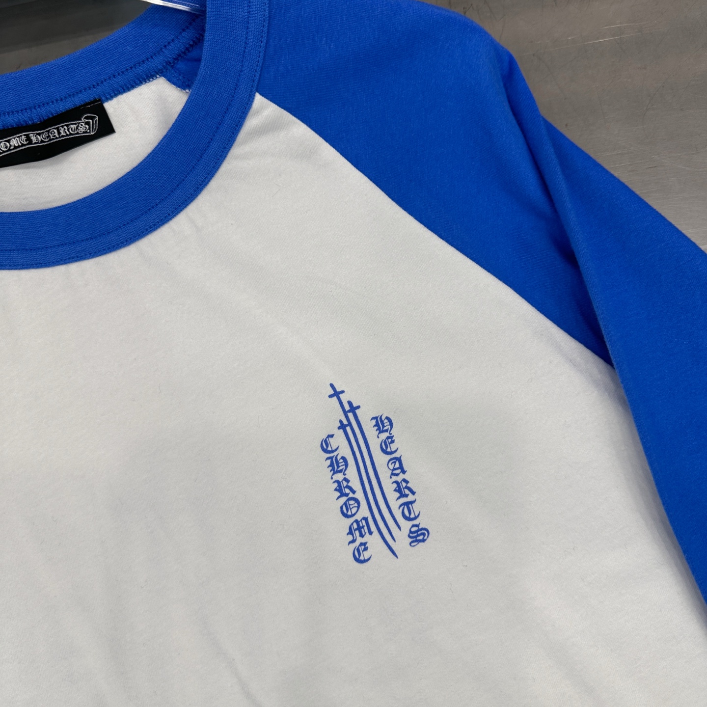 Chrome Hearts new long sleeve T-shirt, multi-print, color block, unisex sizes S M L.-Big cat