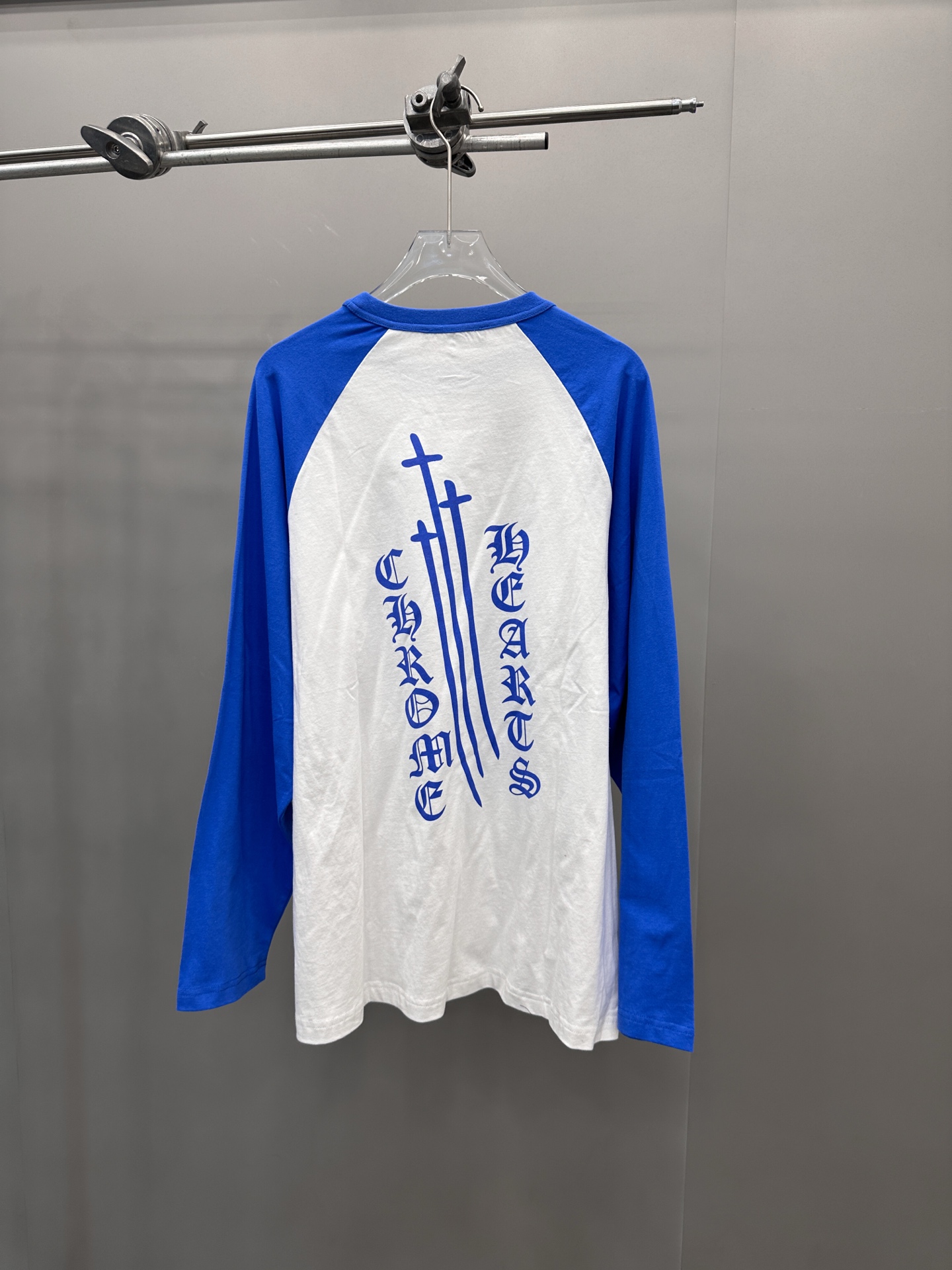 Chrome Hearts new long sleeve T-shirt, multi-print, color block, unisex sizes S M L.-Big cat