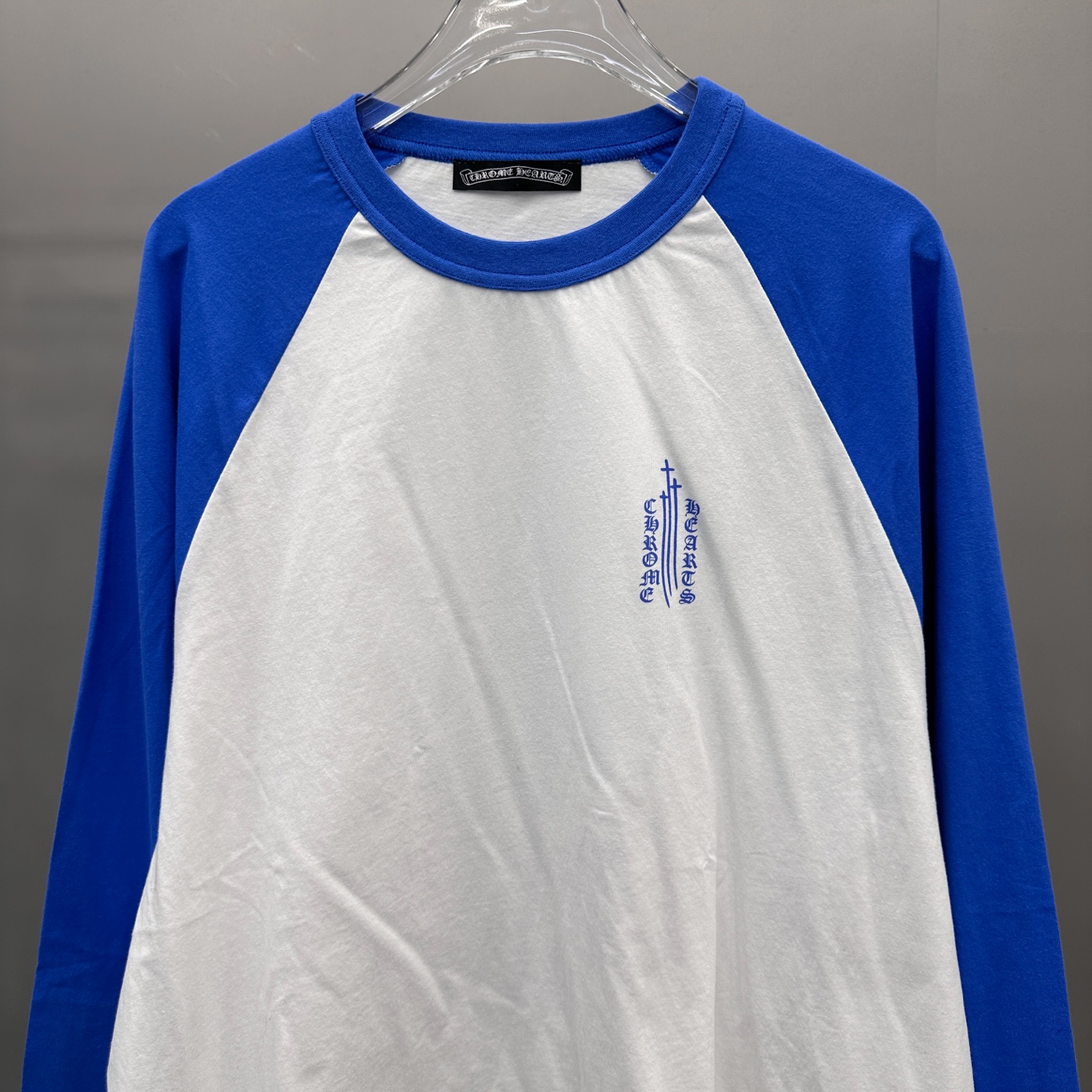 Chrome Hearts new long sleeve T-shirt, multi-print, color block, unisex sizes S M L.-Big cat